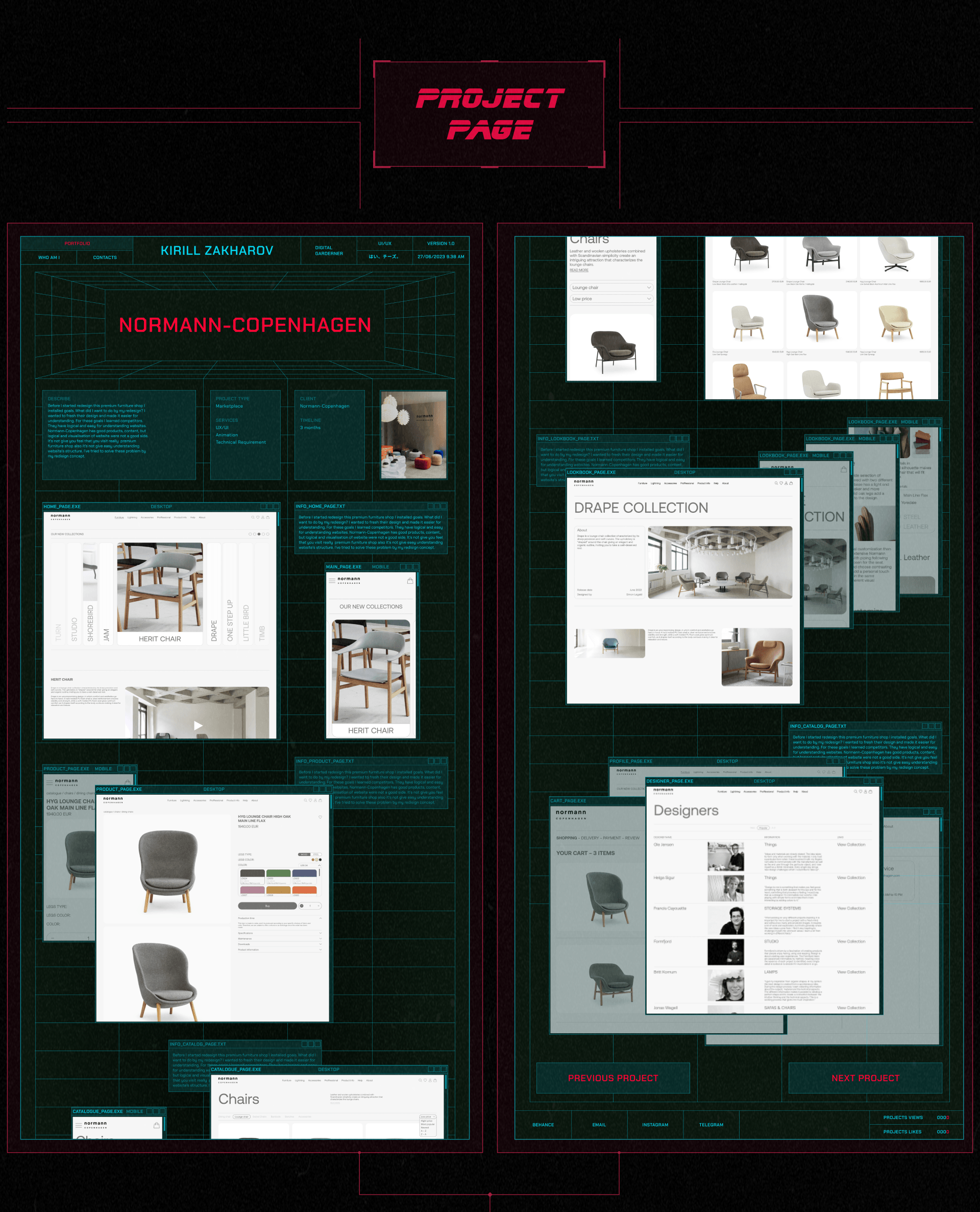 Portfolio | Design Concept — Изображение №9 — Интерфейсы, Графика на Dprofile