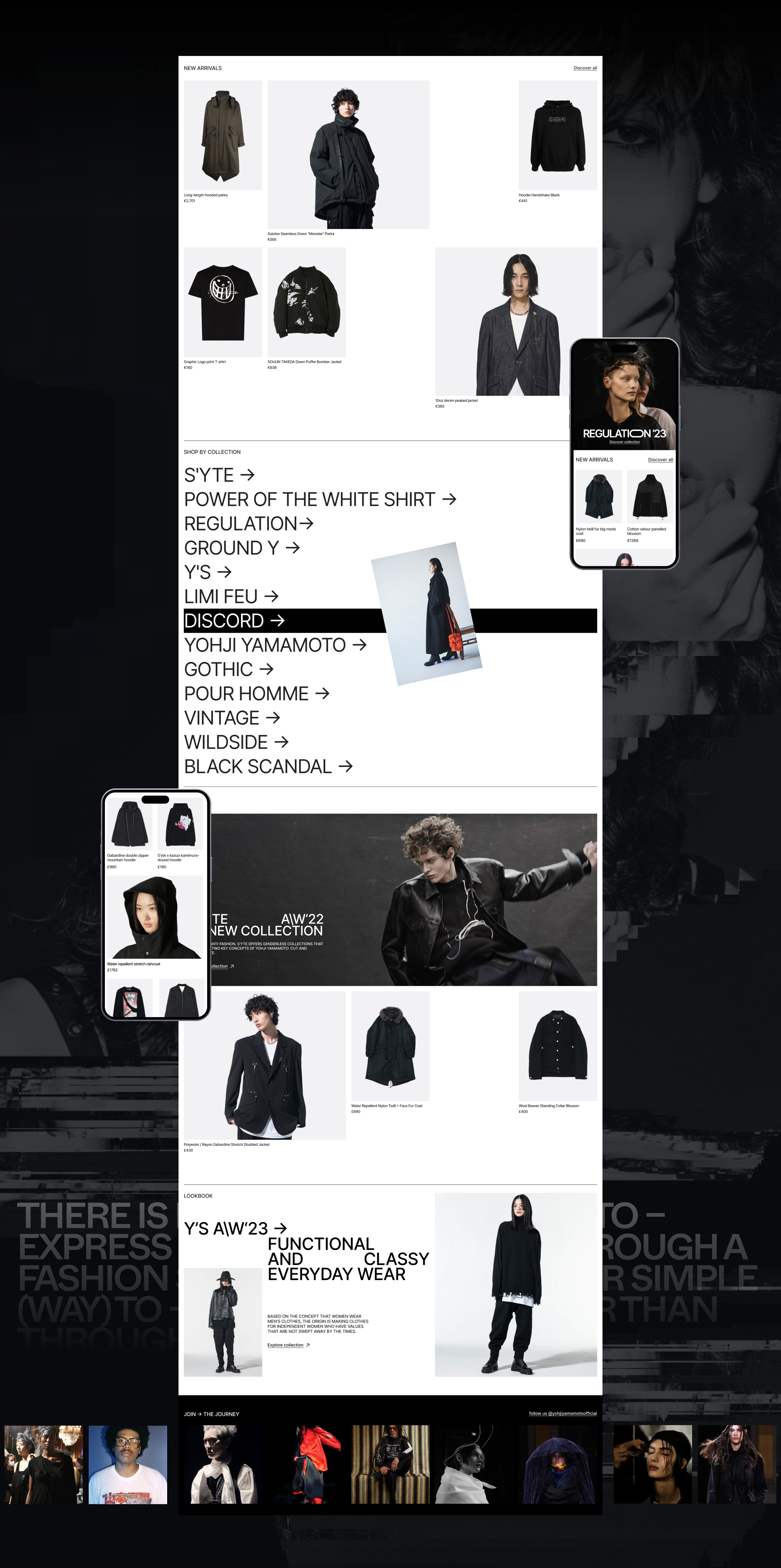 Yohji Yamamoto | E-commerce — Изображение №6 — Интерфейсы на Dprofile