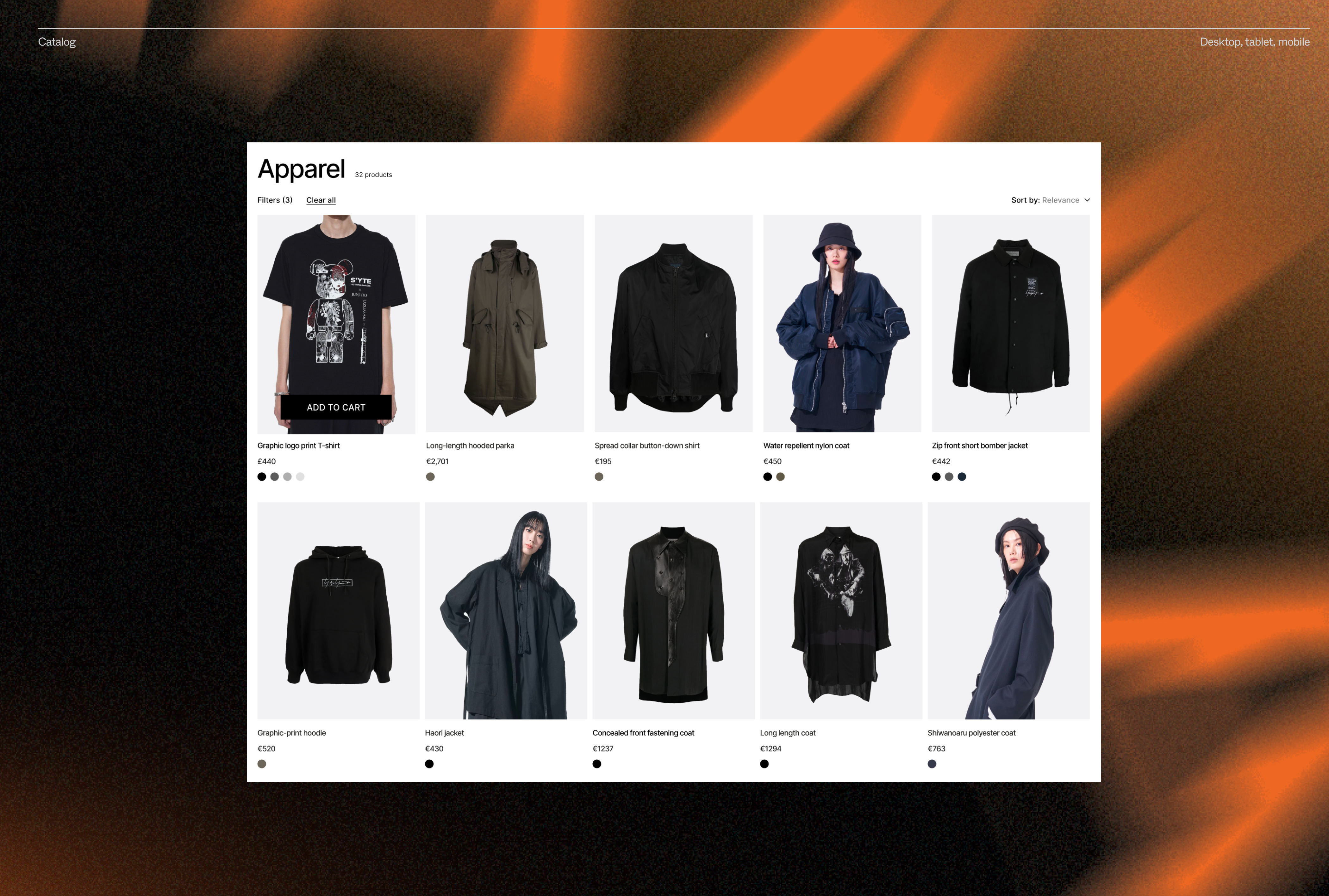 Yohji Yamamoto | E-commerce — Изображение №7 — Интерфейсы на Dprofile