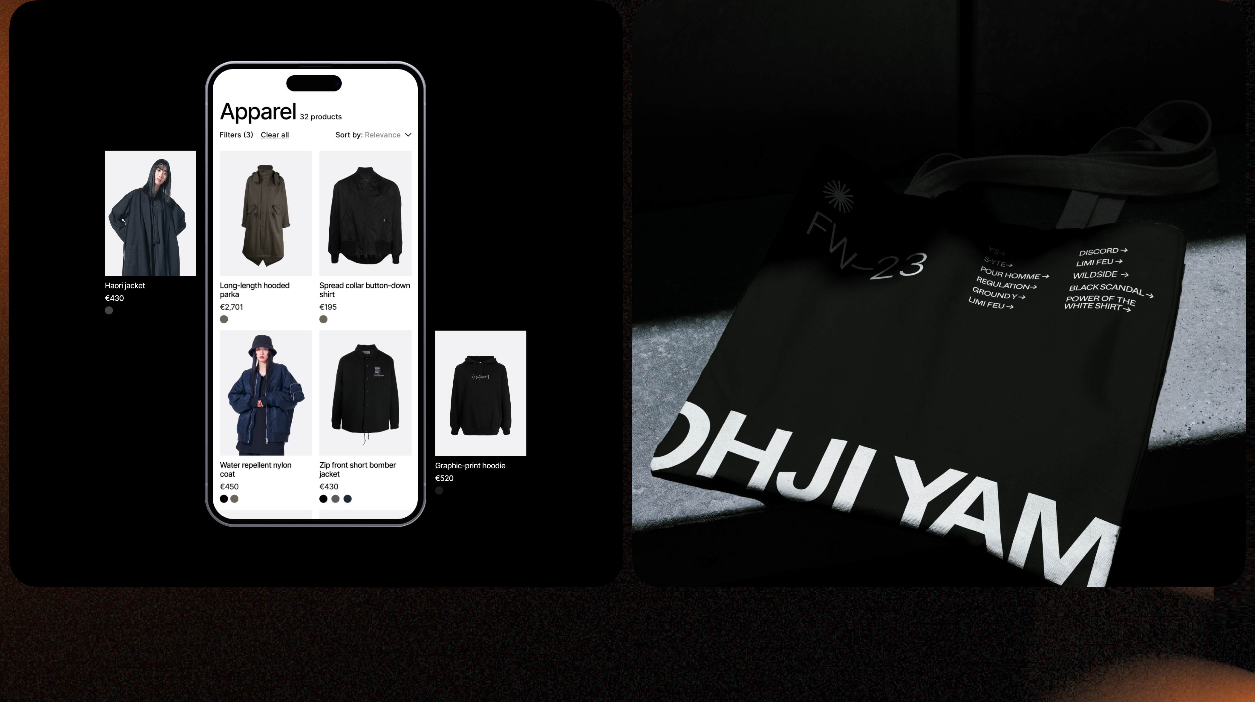 Yohji Yamamoto | E-commerce — Изображение №8 — Интерфейсы на Dprofile