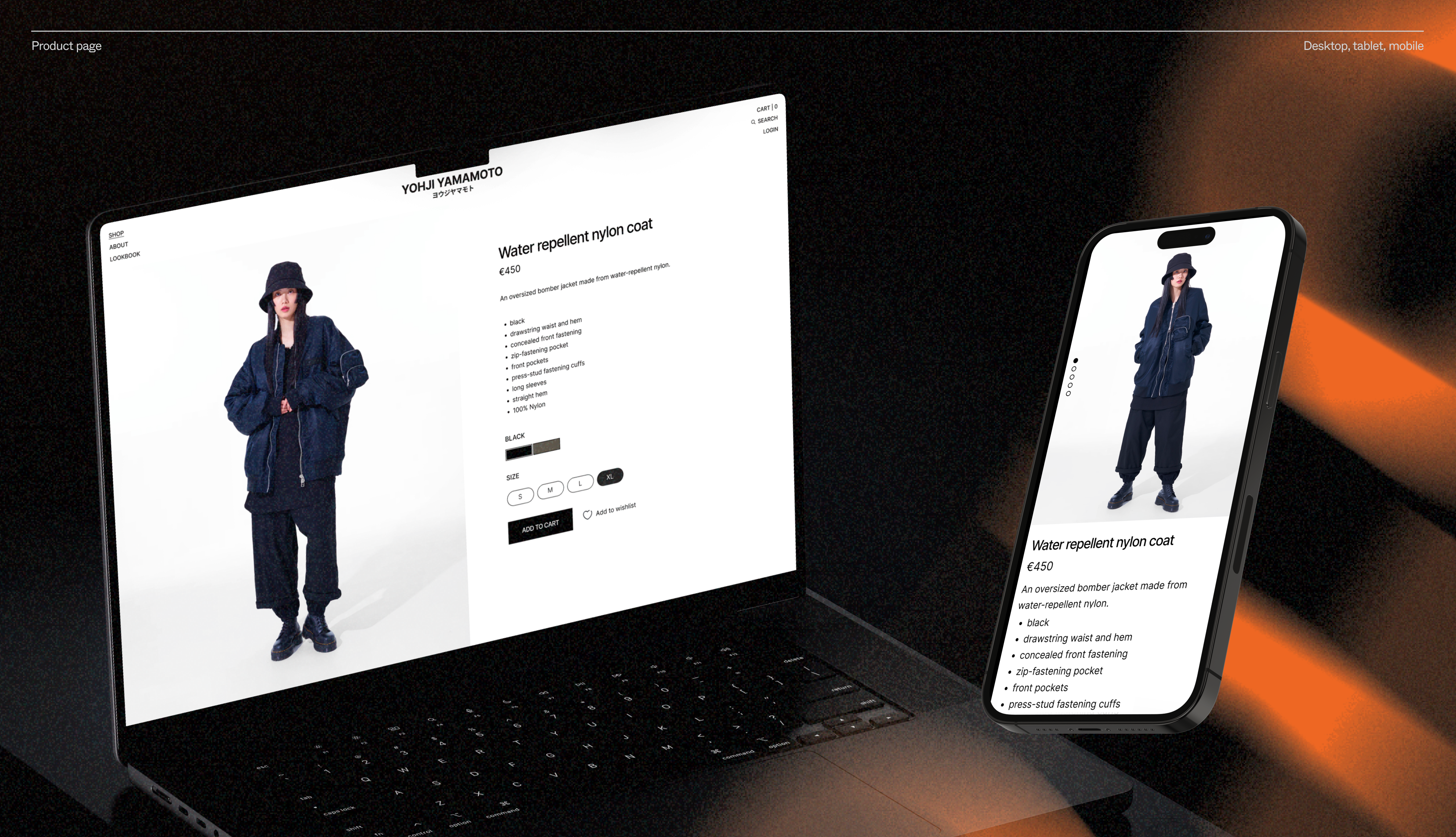Yohji Yamamoto | E-commerce — Изображение №9 — Интерфейсы на Dprofile