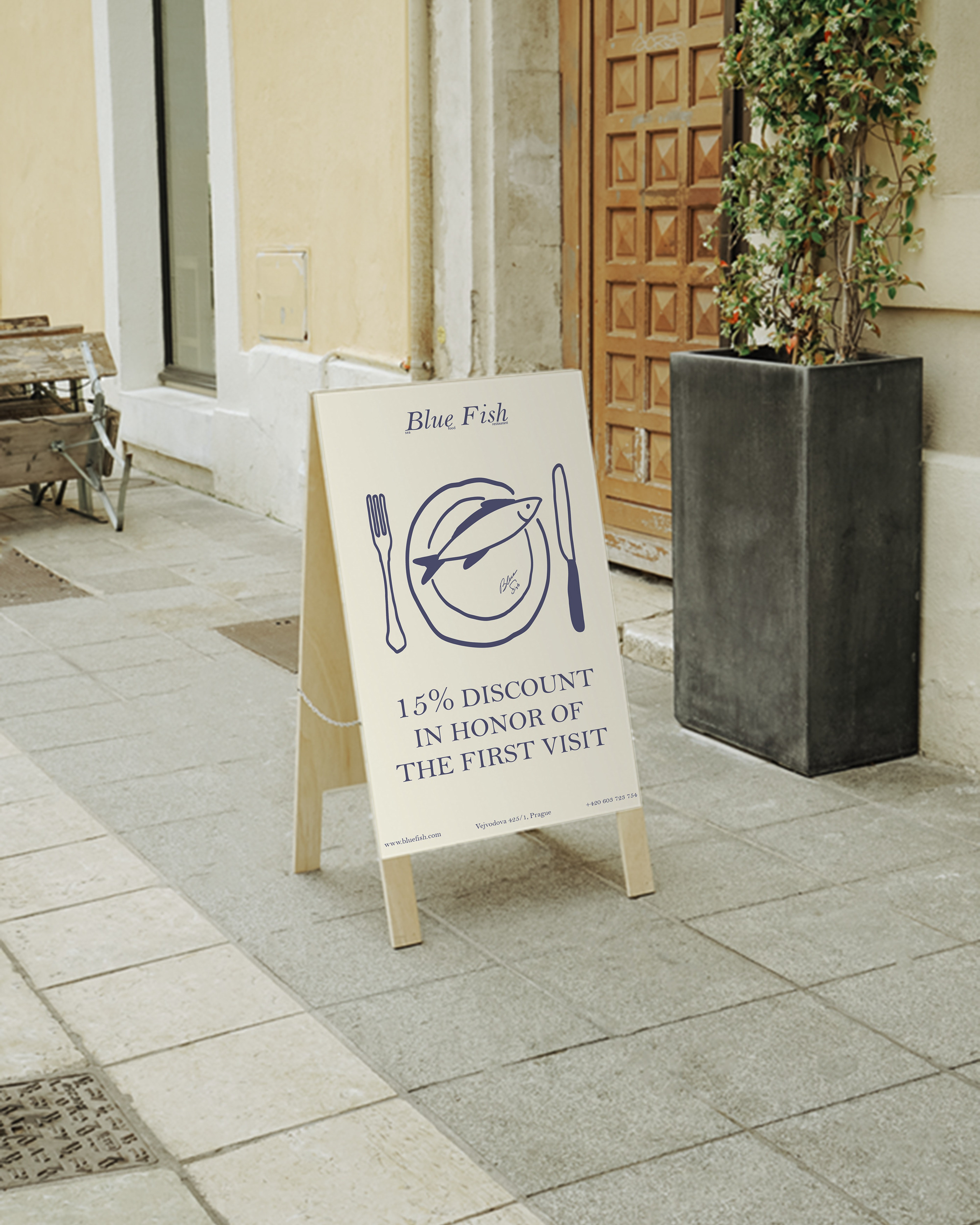 Blue Fish | ресторан — Изображение №11 — Брендинг, Графика на Dprofile