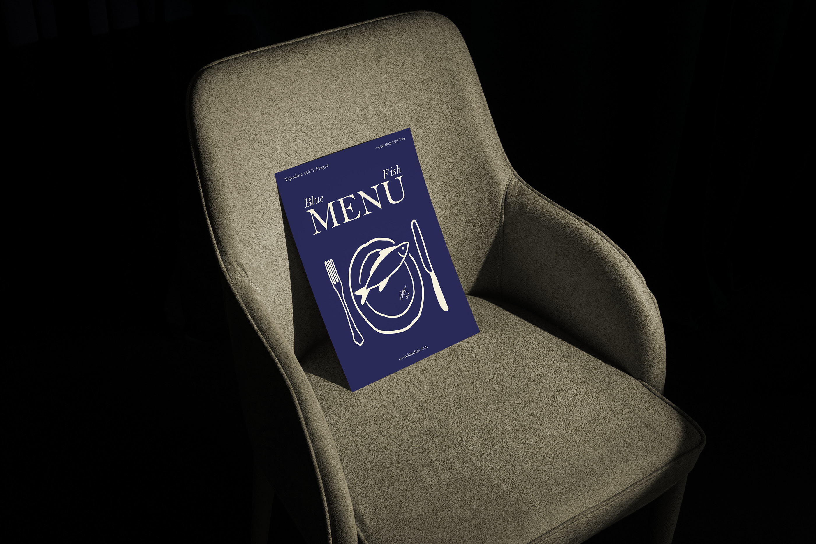 Blue Fish | ресторан — Изображение №7 — Брендинг, Графика на Dprofile