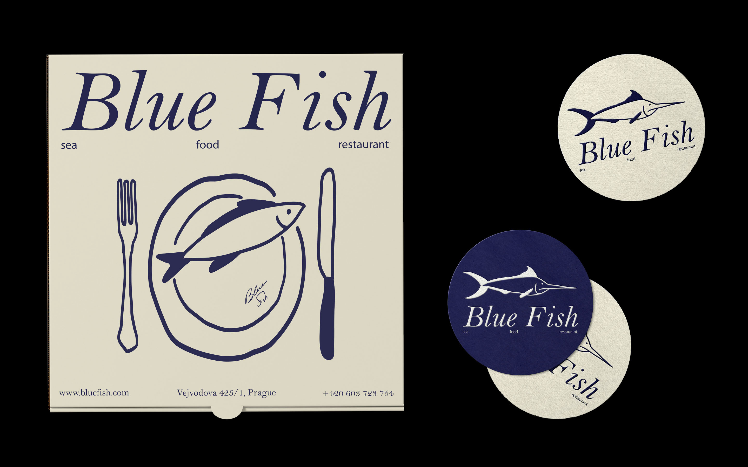 Blue Fish | ресторан — Изображение №9 — Брендинг, Графика на Dprofile