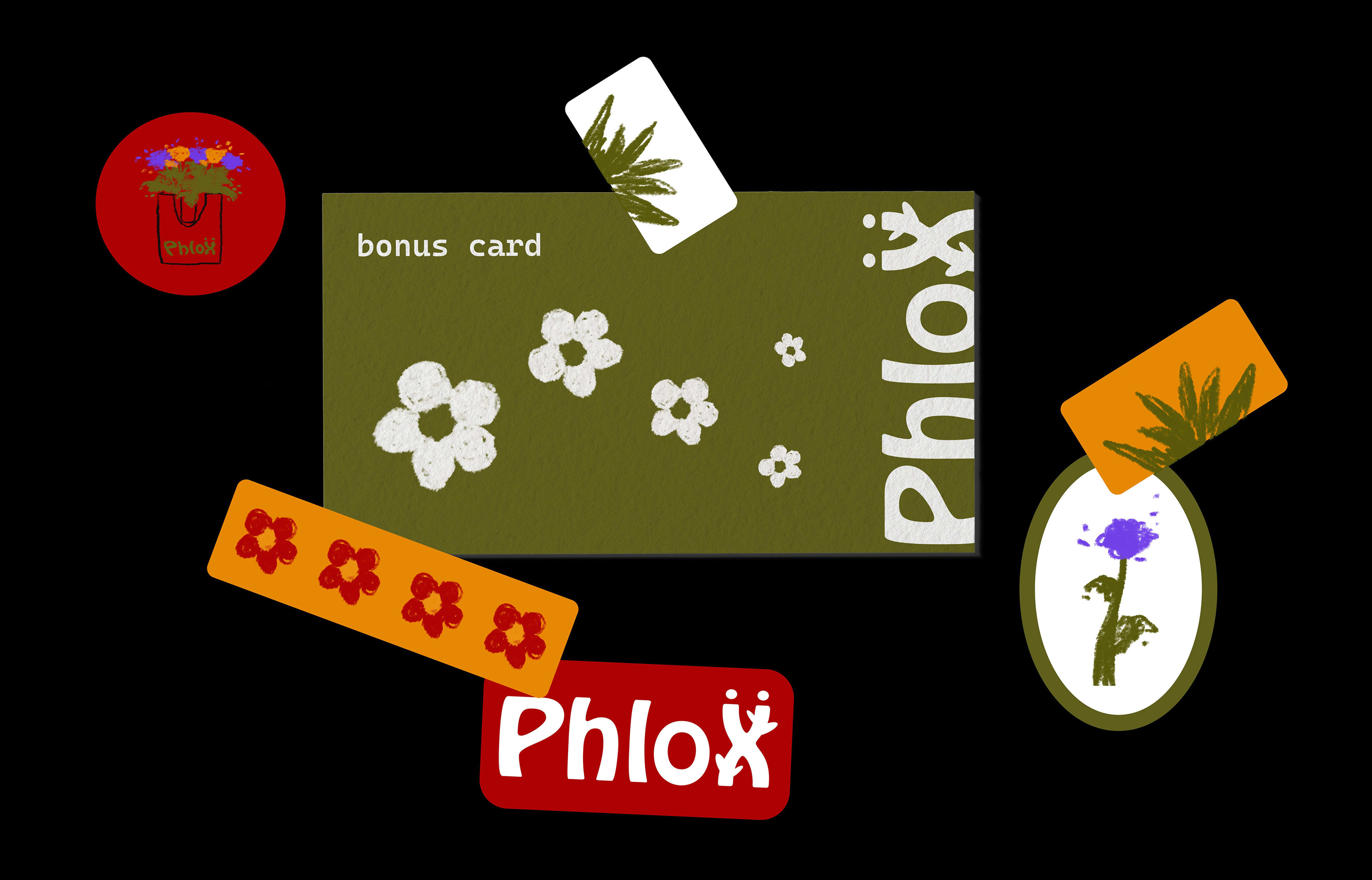 Phlox | цветочная мастерская — Изображение №8 — Брендинг, Графика на Dprofile