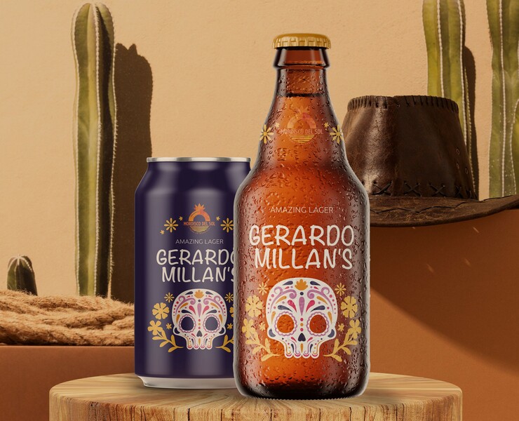 Packaging for Mexican beer/ дизайн упаковки — Брендинг, Иллюстрация, Графика на Dprofile