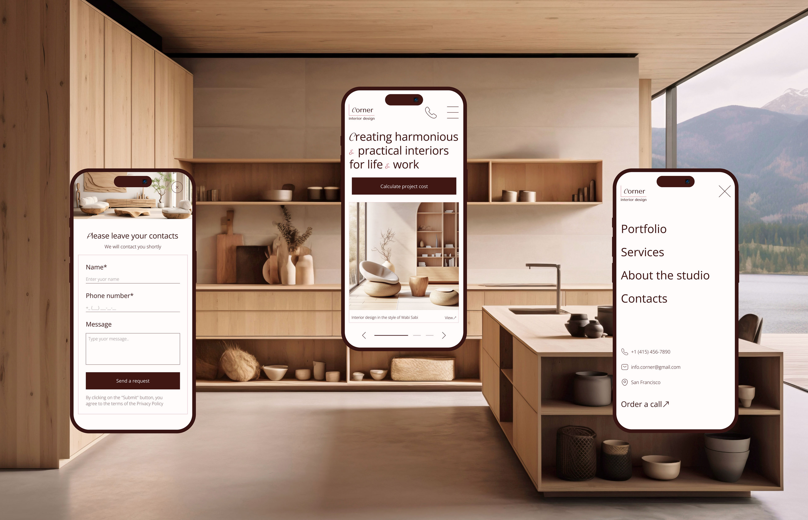 Website for the interior design studio / UI UX — Изображение №8 — Интерфейсы, Анимация на Dprofile