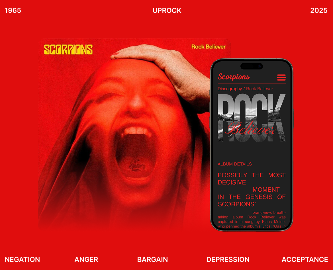 SCORPIONS | UX/UI | REDESIGN | GESTALT на Dprofile