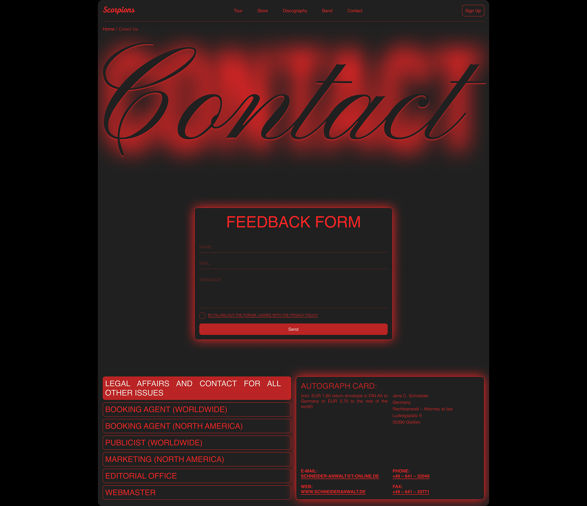 SCORPIONS | UX/UI | REDESIGN | GESTALT — Изображение №13 — Интерфейсы на Dprofile