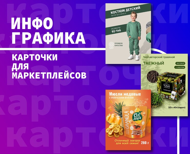 Инфографика для маркетплейсов — Графика на Dprofile
