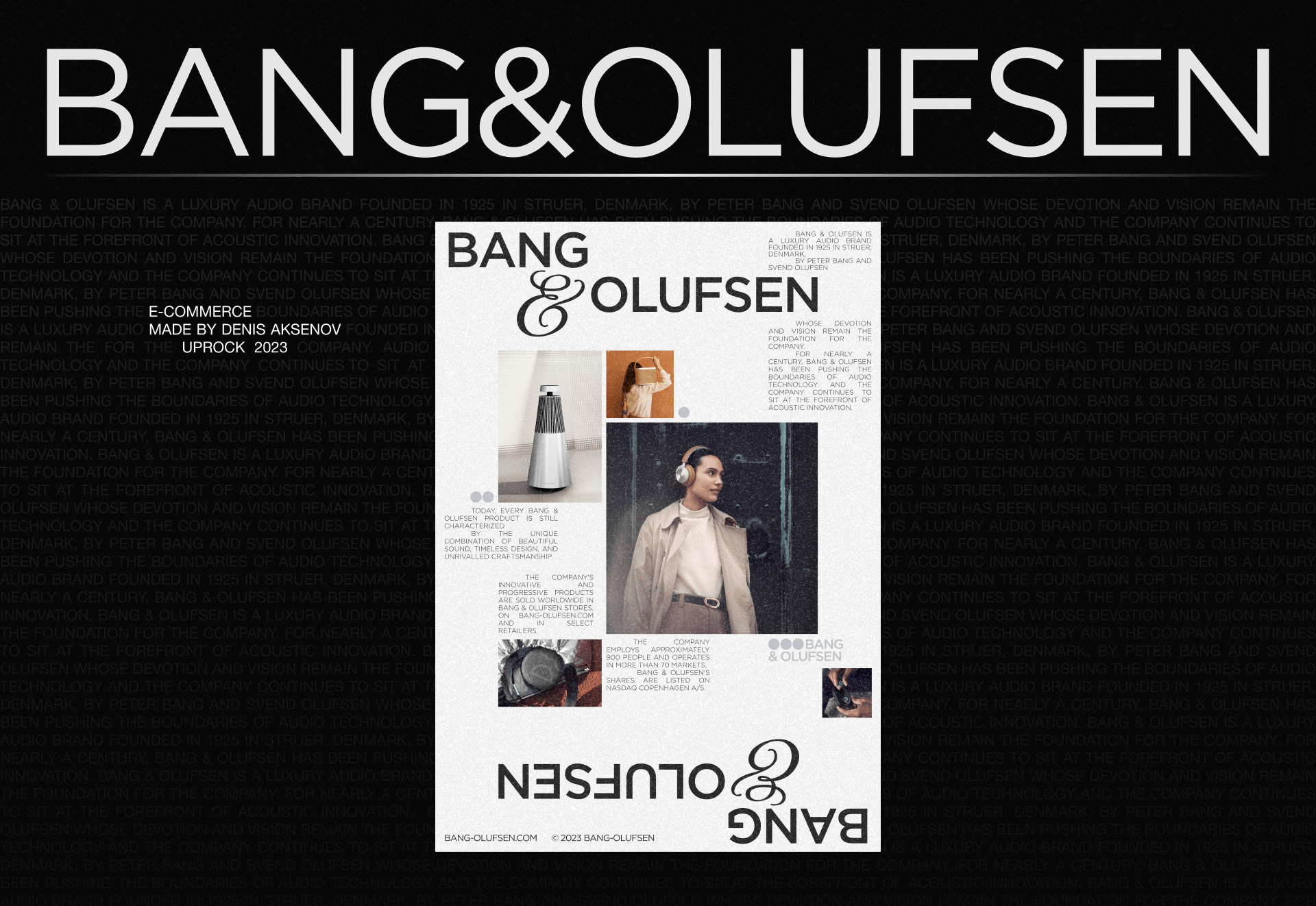 Bang&Olufsen | E-commerce — Изображение №1 — Интерфейсы на Dprofile