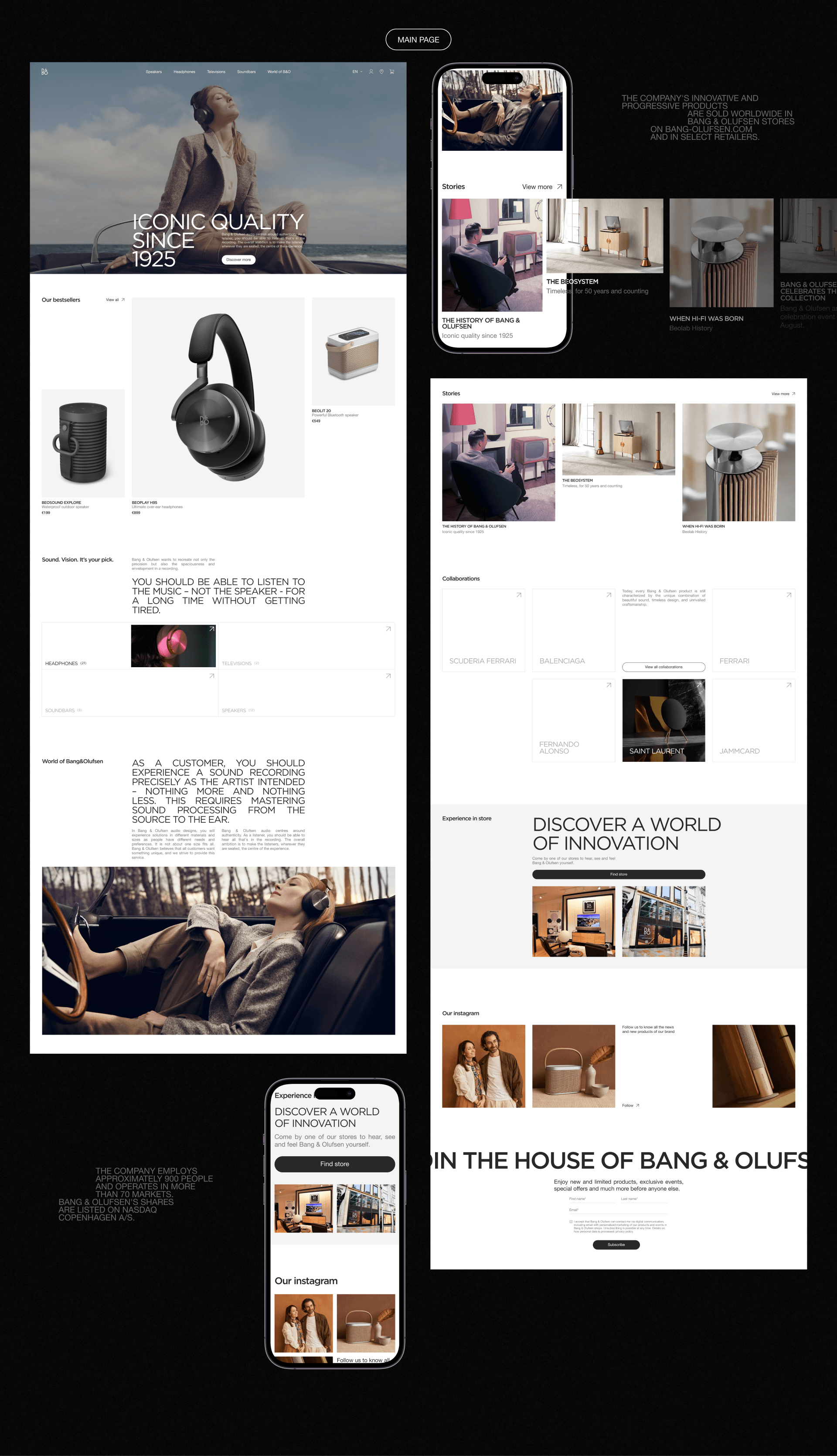 Bang&Olufsen | E-commerce — Изображение №3 — Интерфейсы на Dprofile