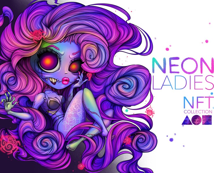 Neon Ladies — Иллюстрация на Dprofile