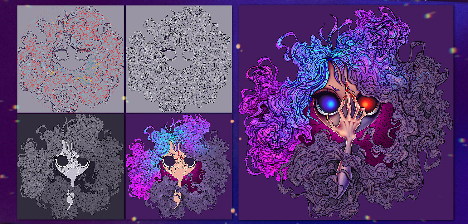 Neon Ladies NFT Collection — Изображение №13 — Иллюстрация на Dprofile