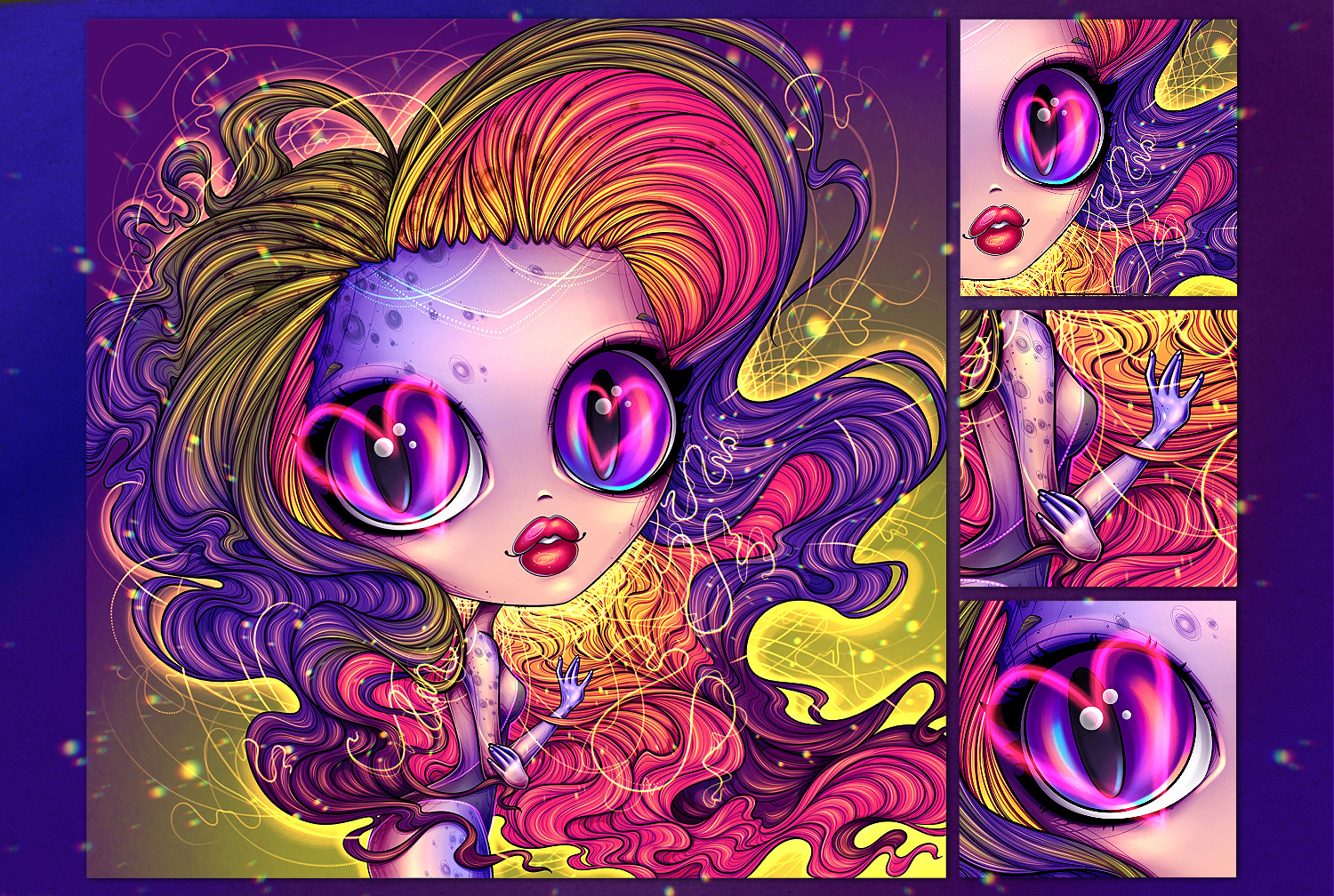 Neon Ladies NFT Collection — Изображение №5 — Иллюстрация на Dprofile