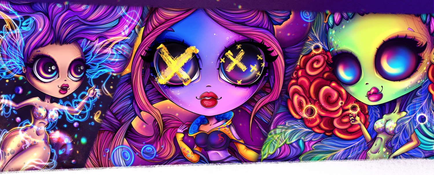 Neon Ladies NFT Collection — Изображение №6 — Иллюстрация на Dprofile