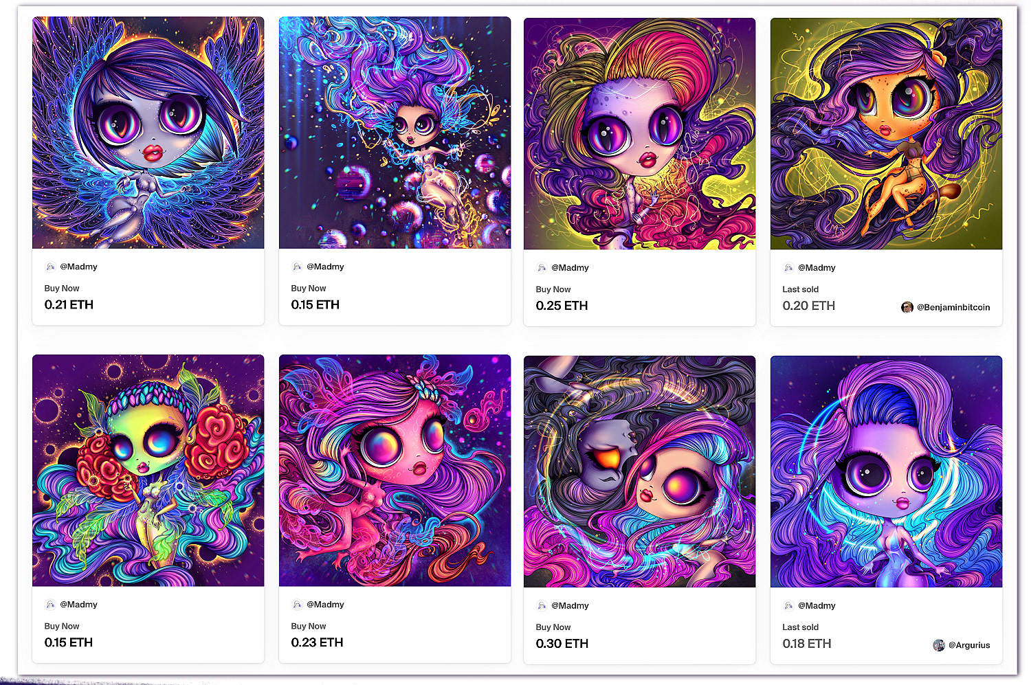Neon Ladies NFT Collection — Изображение №7 — Иллюстрация на Dprofile