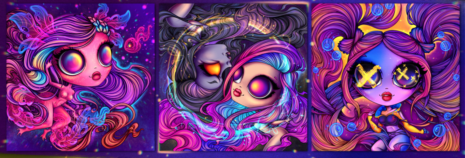 Neon Ladies NFT Collection — Изображение №3 — Иллюстрация на Dprofile