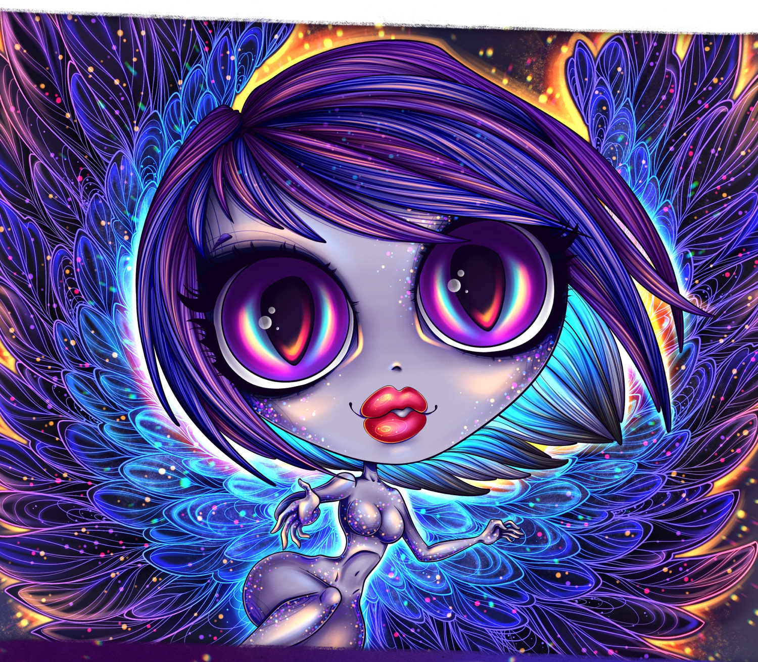Neon Ladies NFT Collection — Изображение №2 — Иллюстрация на Dprofile