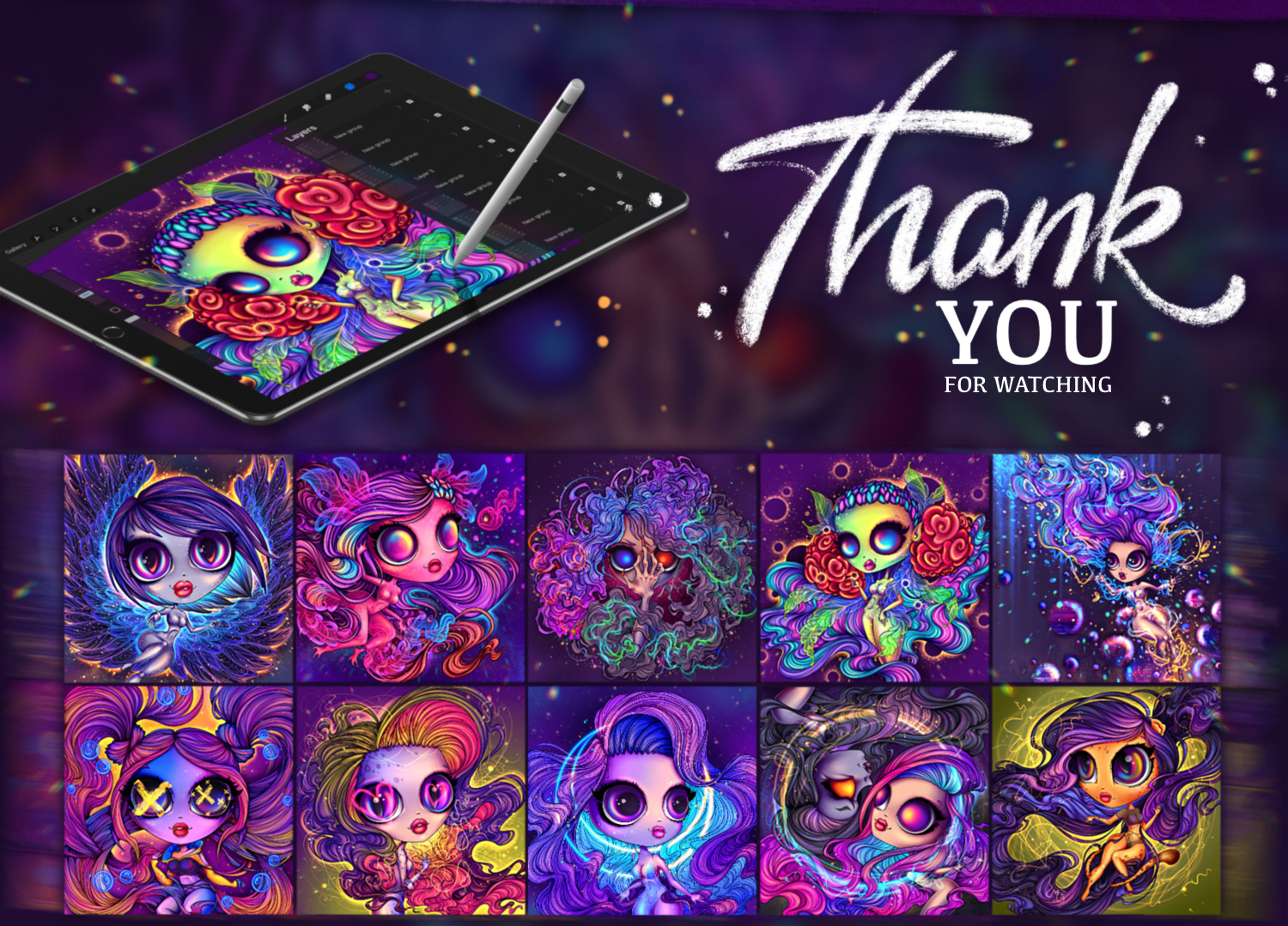 Neon Ladies NFT Collection — Изображение №15 — Иллюстрация на Dprofile