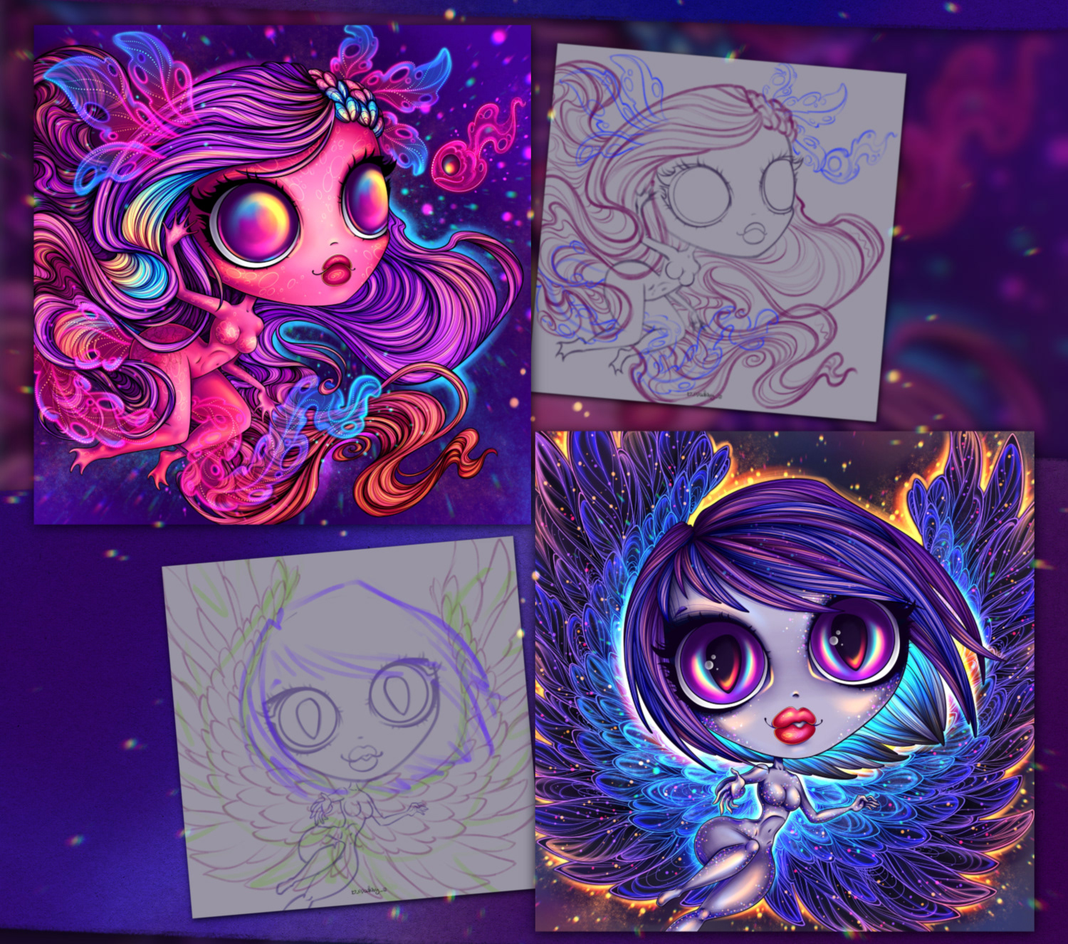 Neon Ladies NFT Collection — Изображение №14 — Иллюстрация на Dprofile