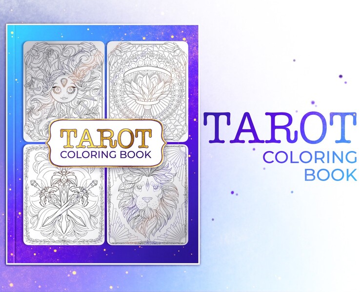 Раскаска антистресс "Таро" — Иллюстрация, Графика на Dprofile