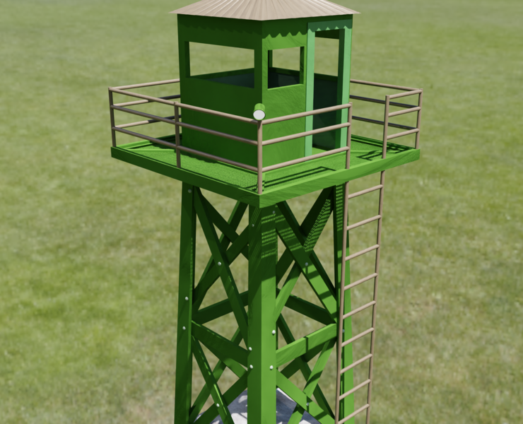 Смотровая вышка — Иллюстрация, 3D на Dprofile