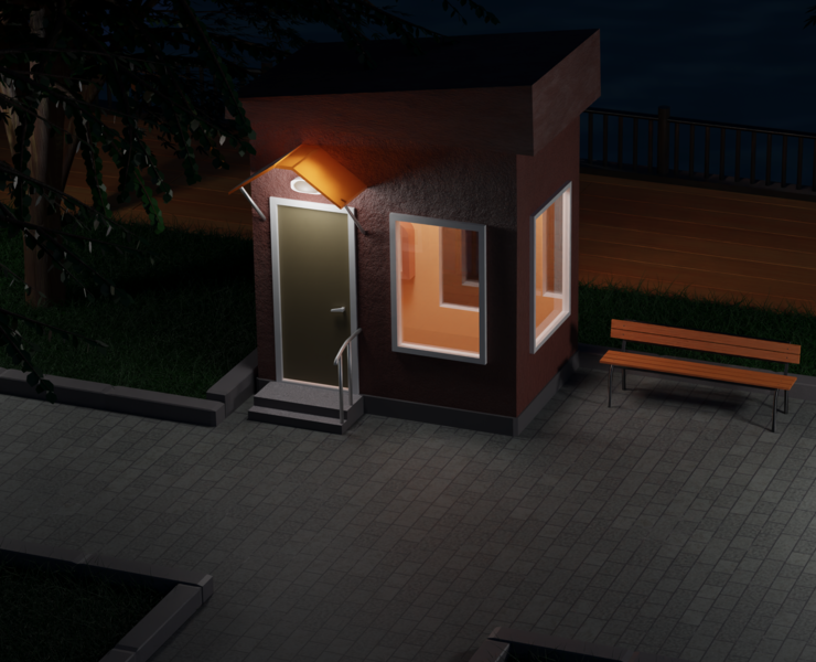 Телефонная будка — Иллюстрация, Графика на Dprofile