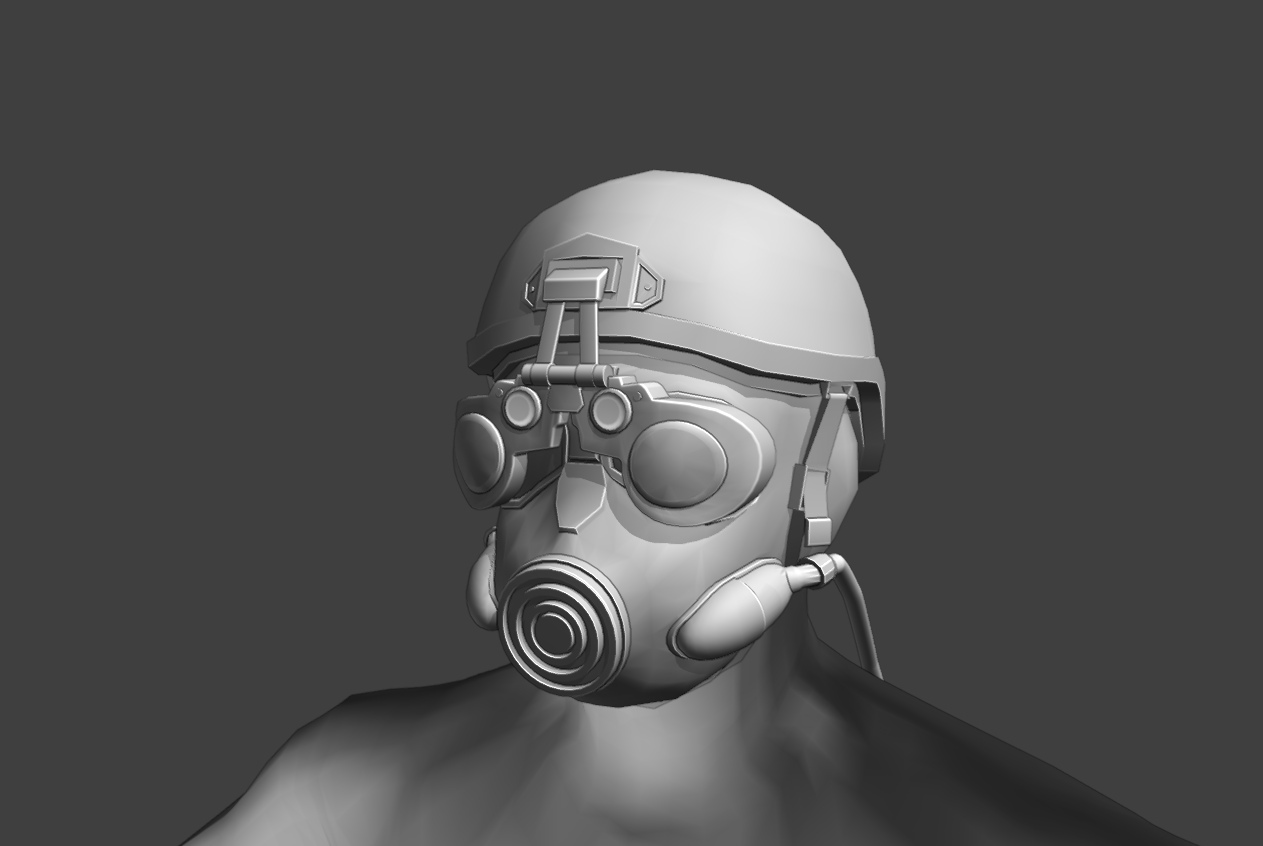 Маска отряда спецподразделения — Изображение №2 — Иллюстрация, 3D на Dprofile