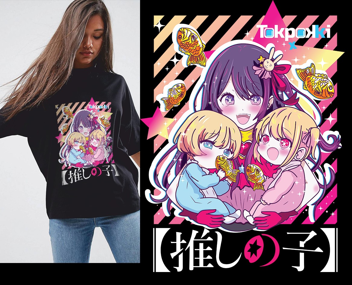 Anime t-shirts for k-pop cafe. Tokpokki — Иллюстрация на Dprofile