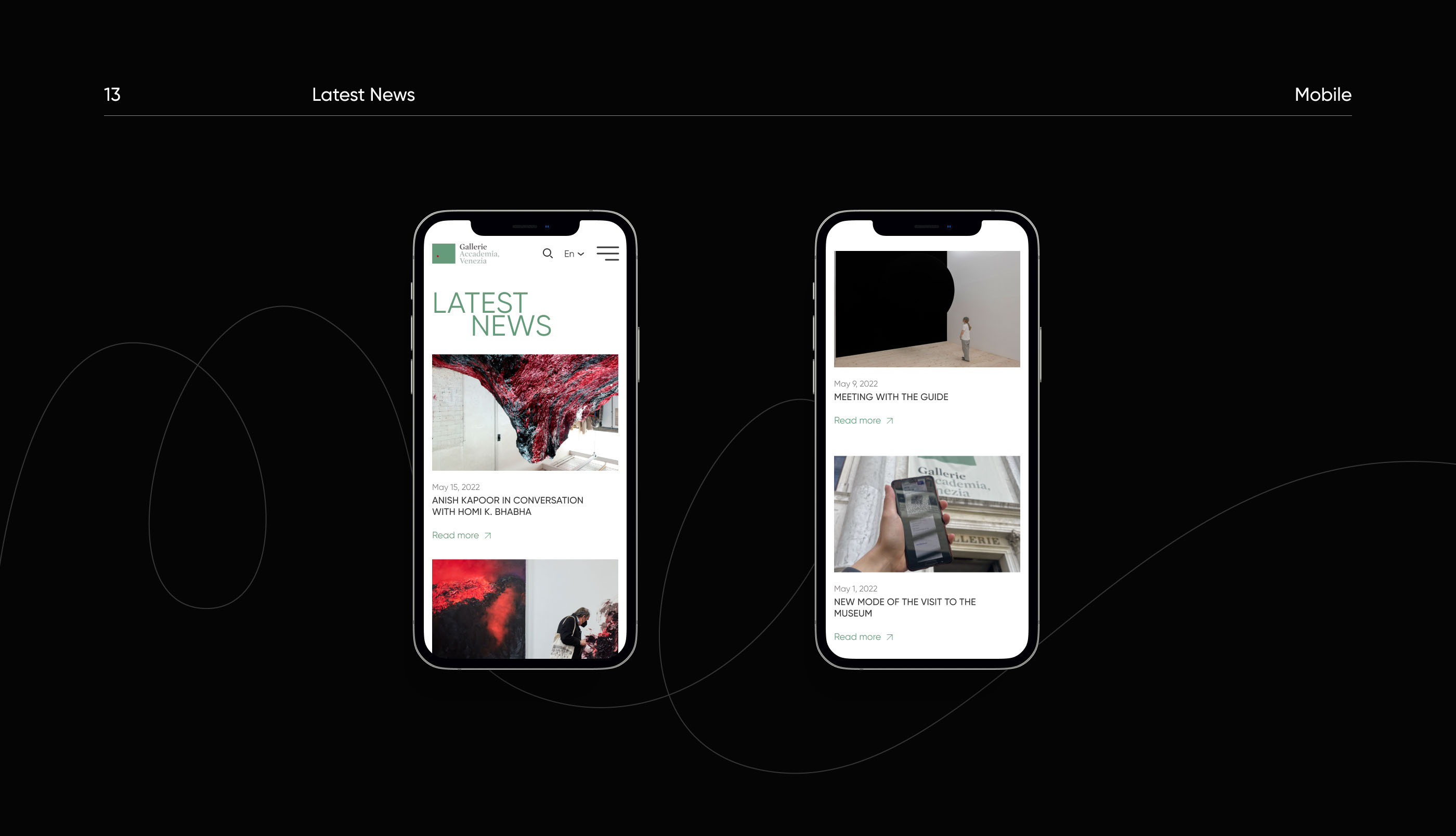Gallerie dell'Accademia - website redesign concept — Изображение №15 — Интерфейсы, Брендинг на Dprofile