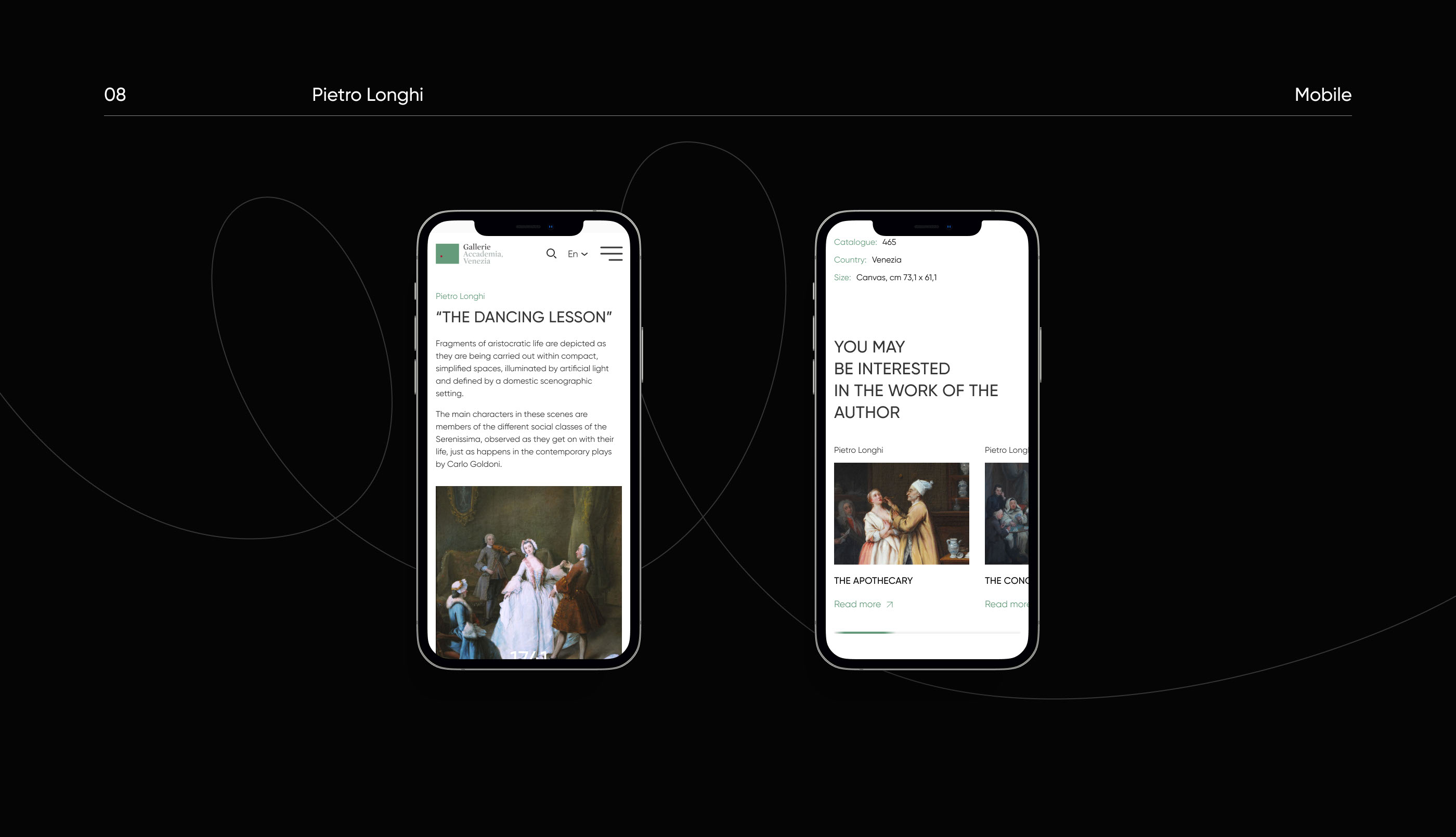 Gallerie dell'Accademia - website redesign concept — Изображение №10 — Интерфейсы, Брендинг на Dprofile