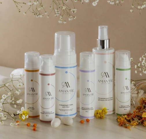 Дизайн упаковки для бренда косметики AMANTIE skincare — Изображение №2 — Брендинг, Графика на Dprofile