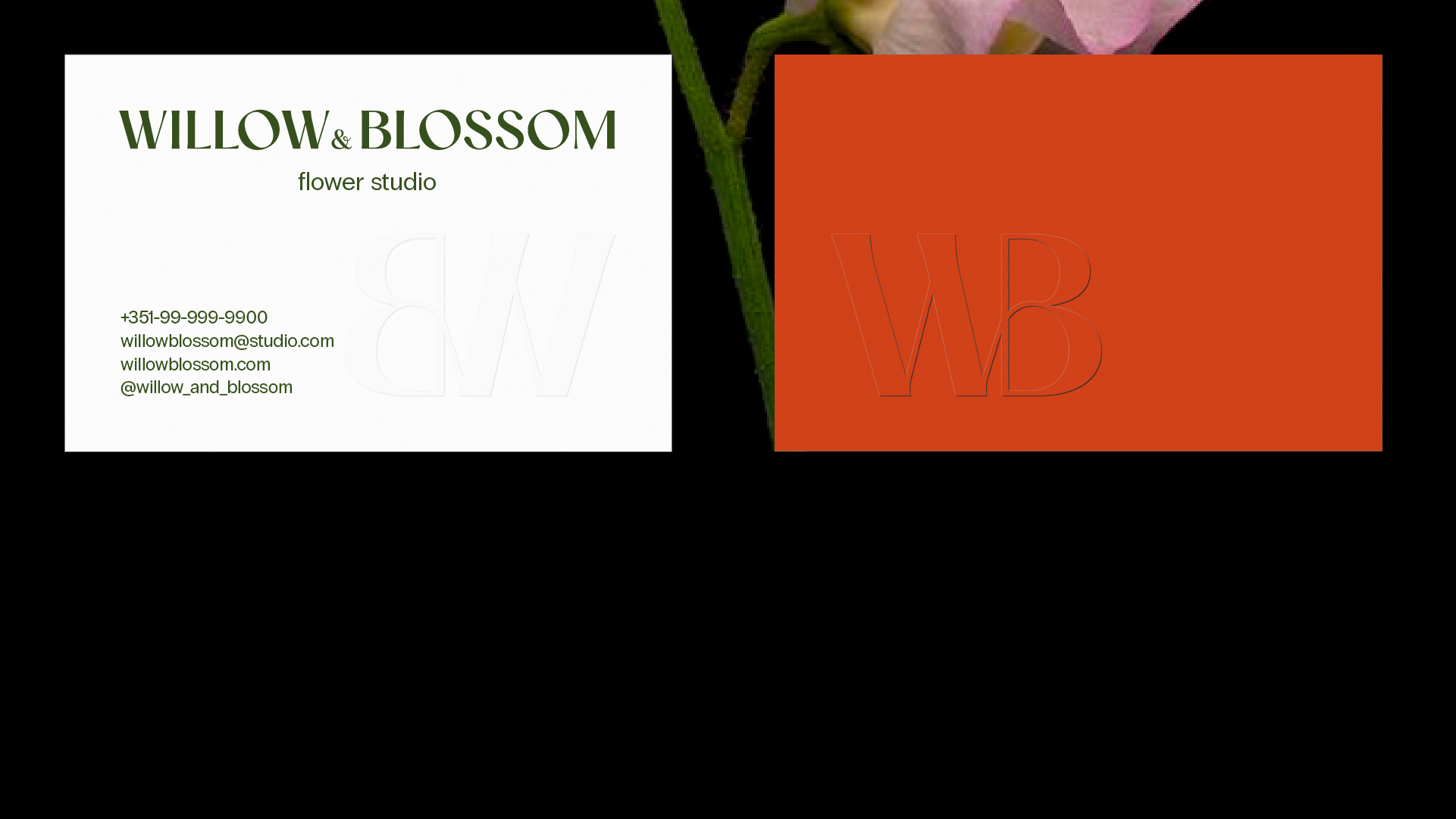 Фирменный стиль для цветочной студии | Willow & Blossom — Изображение №3 — Брендинг, Графика на Dprofile