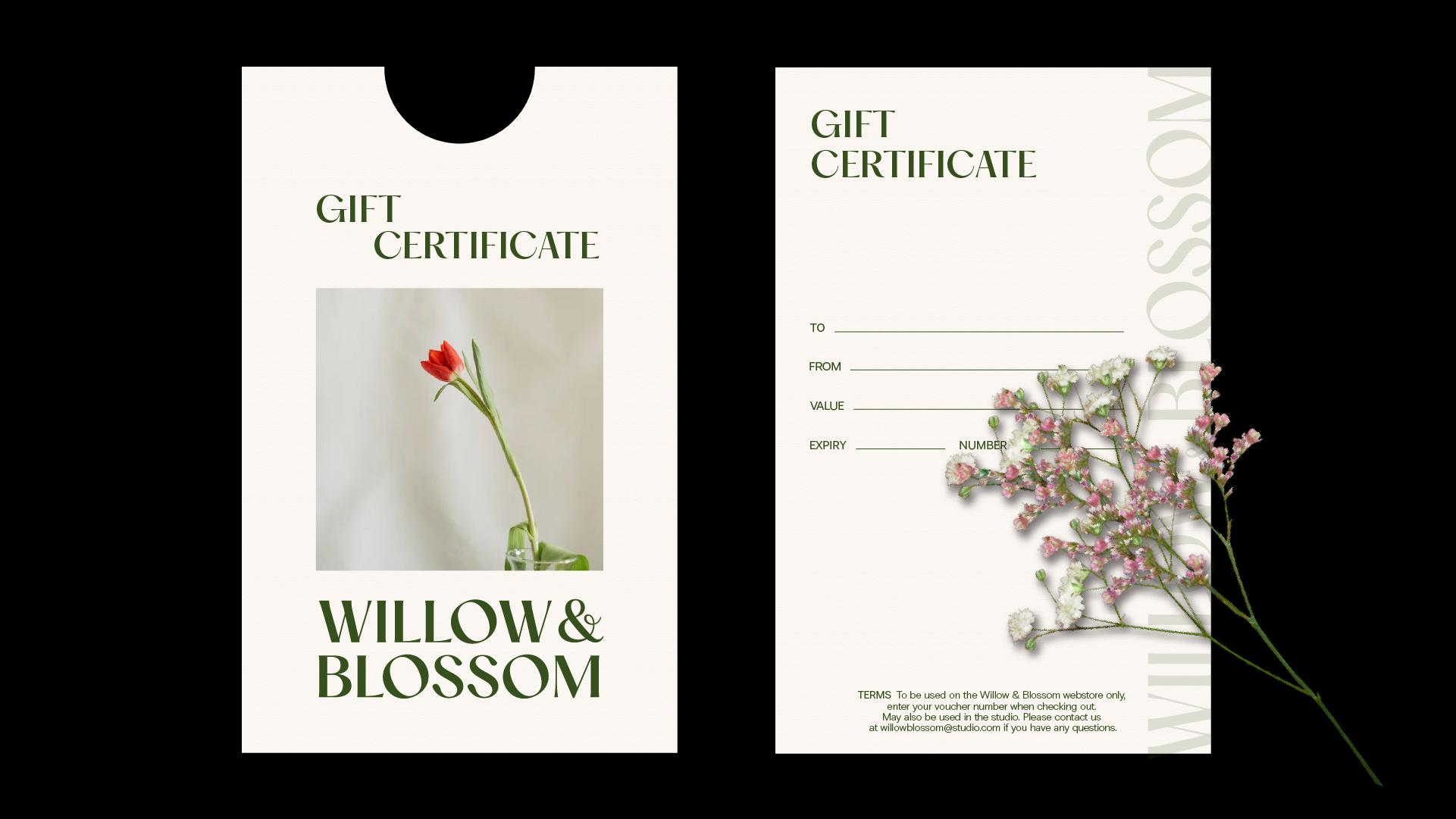 Фирменный стиль для цветочной студии | Willow & Blossom — Изображение №13 — Брендинг, Графика на Dprofile