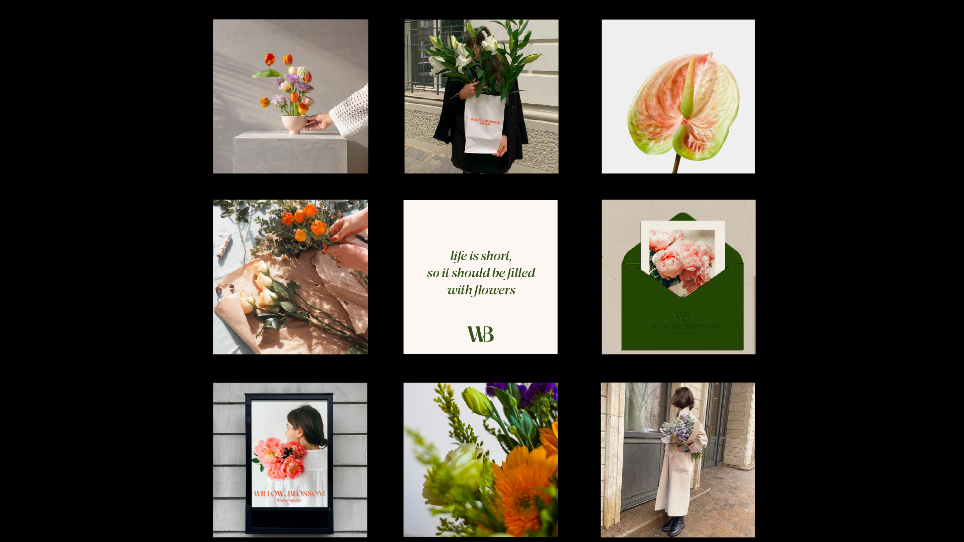 Фирменный стиль для цветочной студии | Willow & Blossom — Изображение №14 — Брендинг, Графика на Dprofile