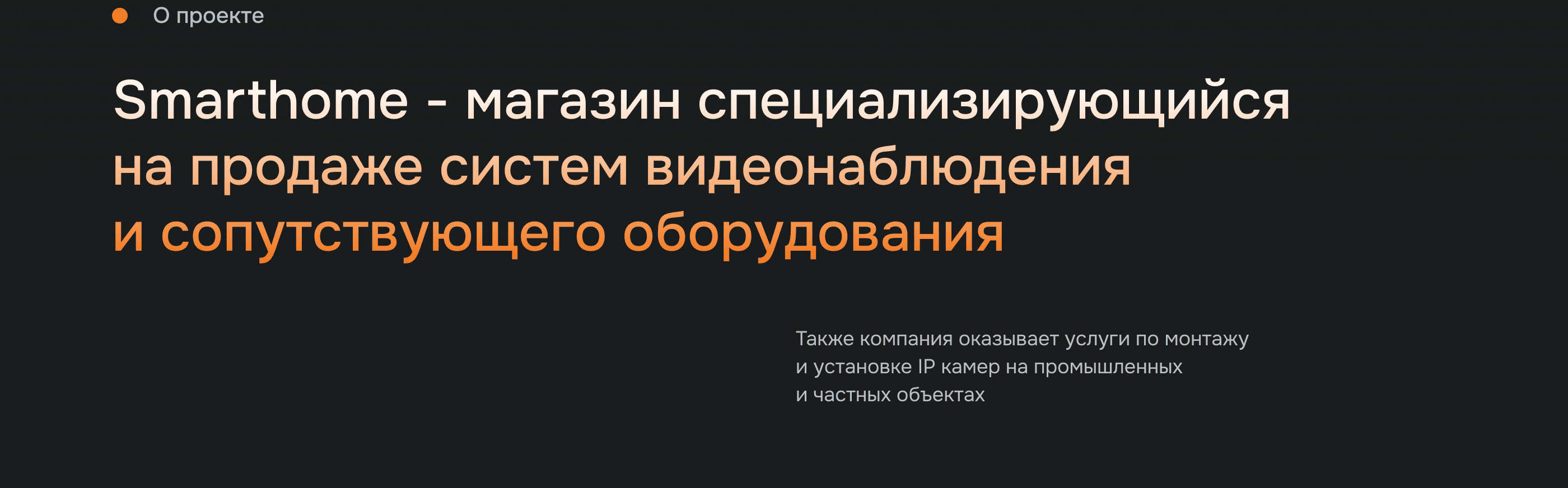 Интернет-магазин систем видеонаблюдения — Изображение №2 — Интерфейсы, Анимация на Dprofile