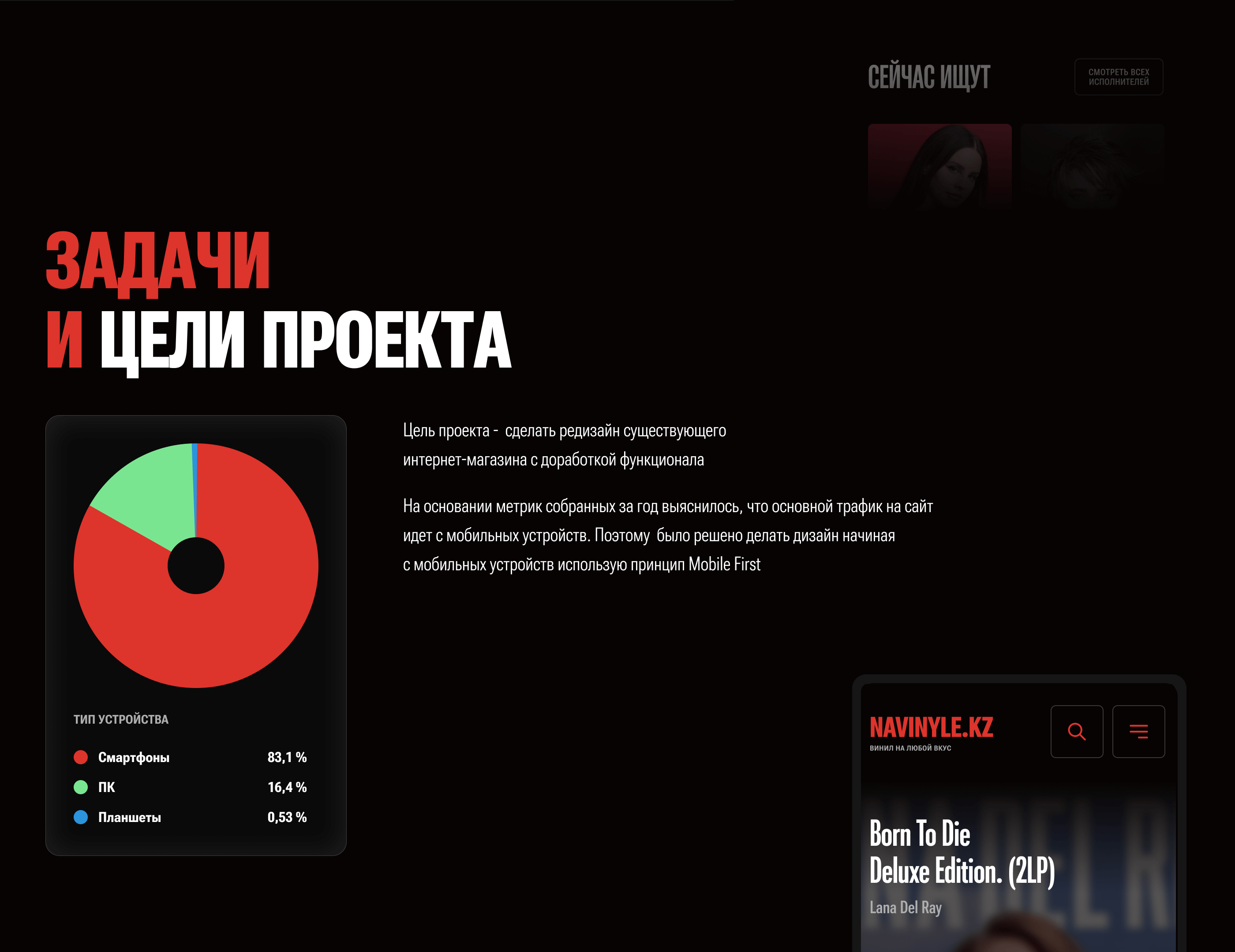 Интернет-магазин виниловых пластинок — Изображение №2 — Интерфейсы на Dprofile