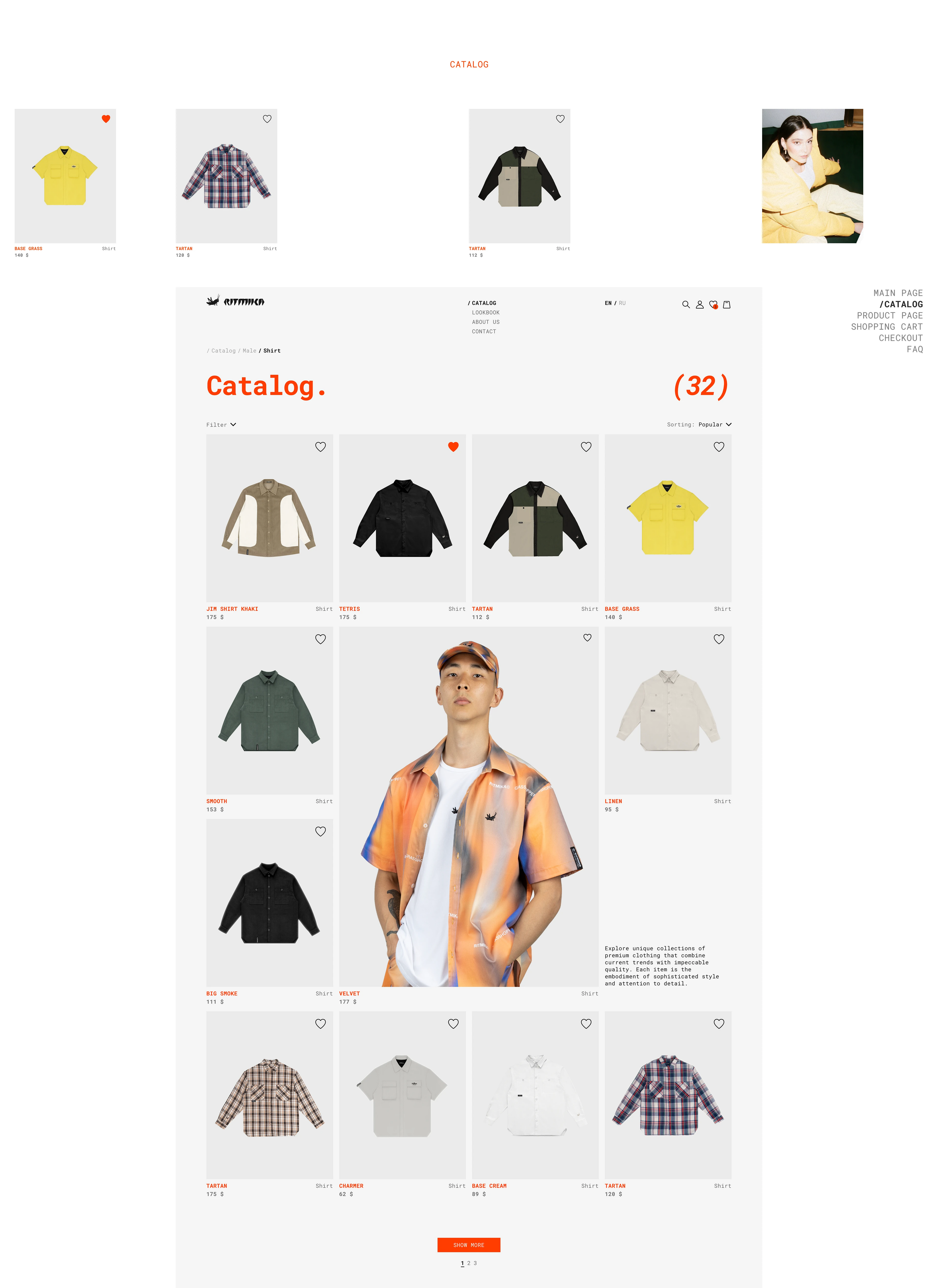 Ritmika/E-commerce — Изображение №7 — Интерфейсы, Брендинг на Dprofile
