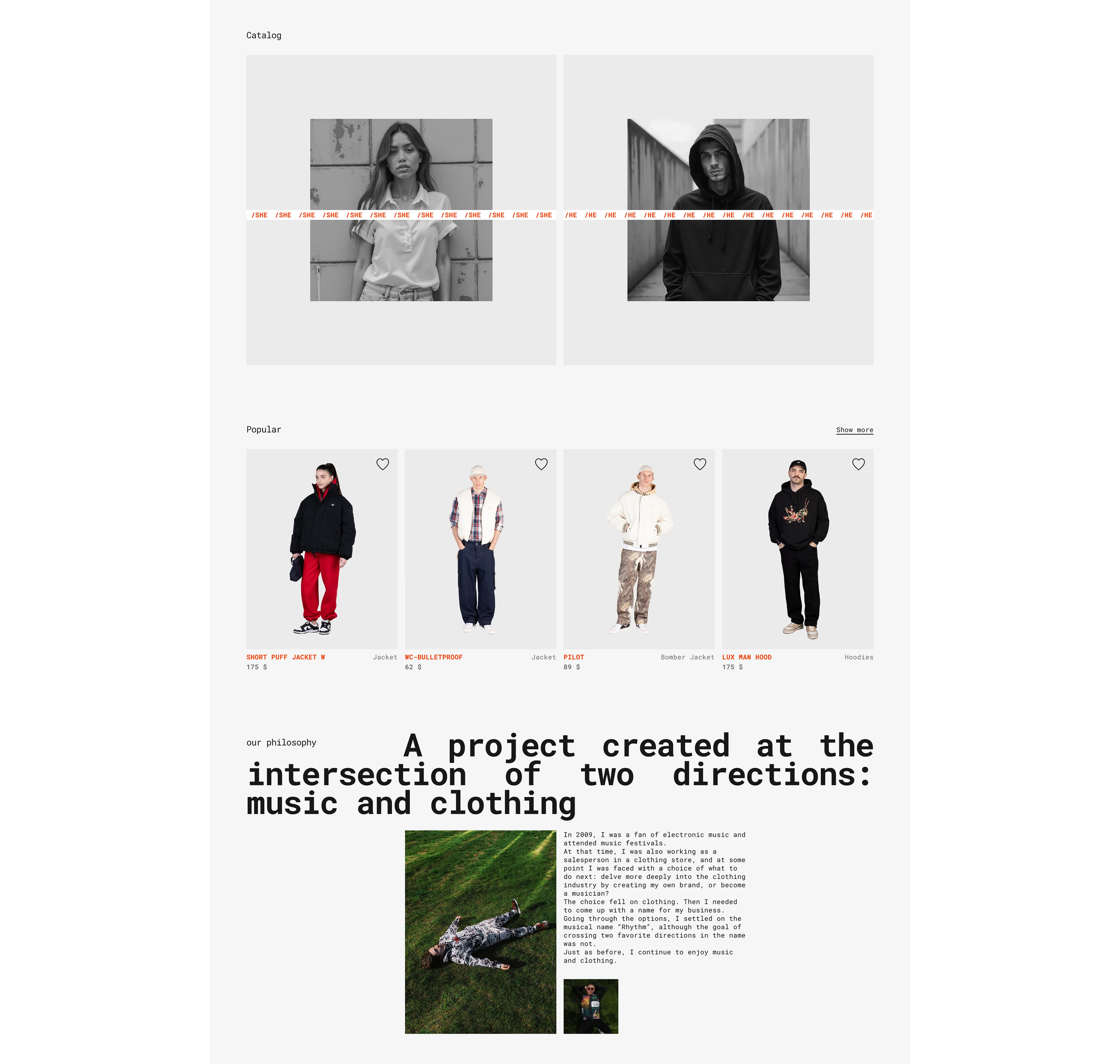 Ritmika/E-commerce — Изображение №4 — Интерфейсы, Брендинг на Dprofile