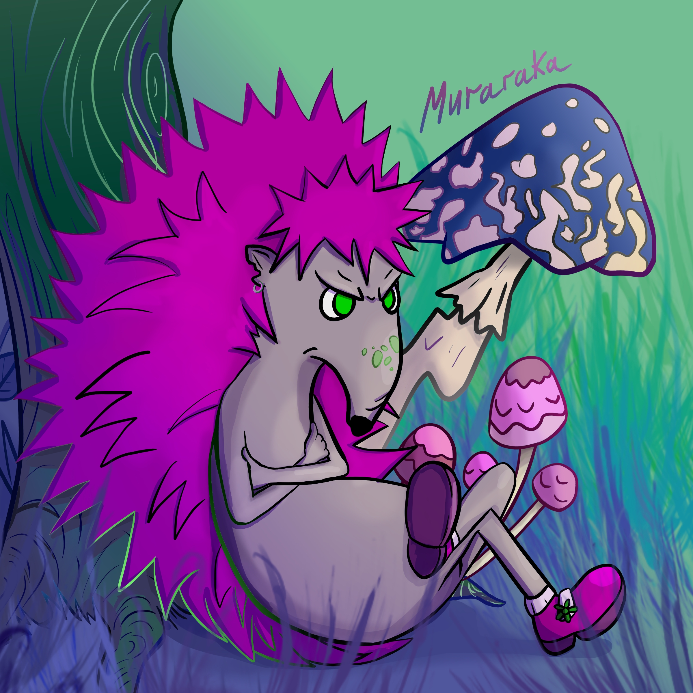Toxic ёж — Изображение №1 — Иллюстрация на Dprofile