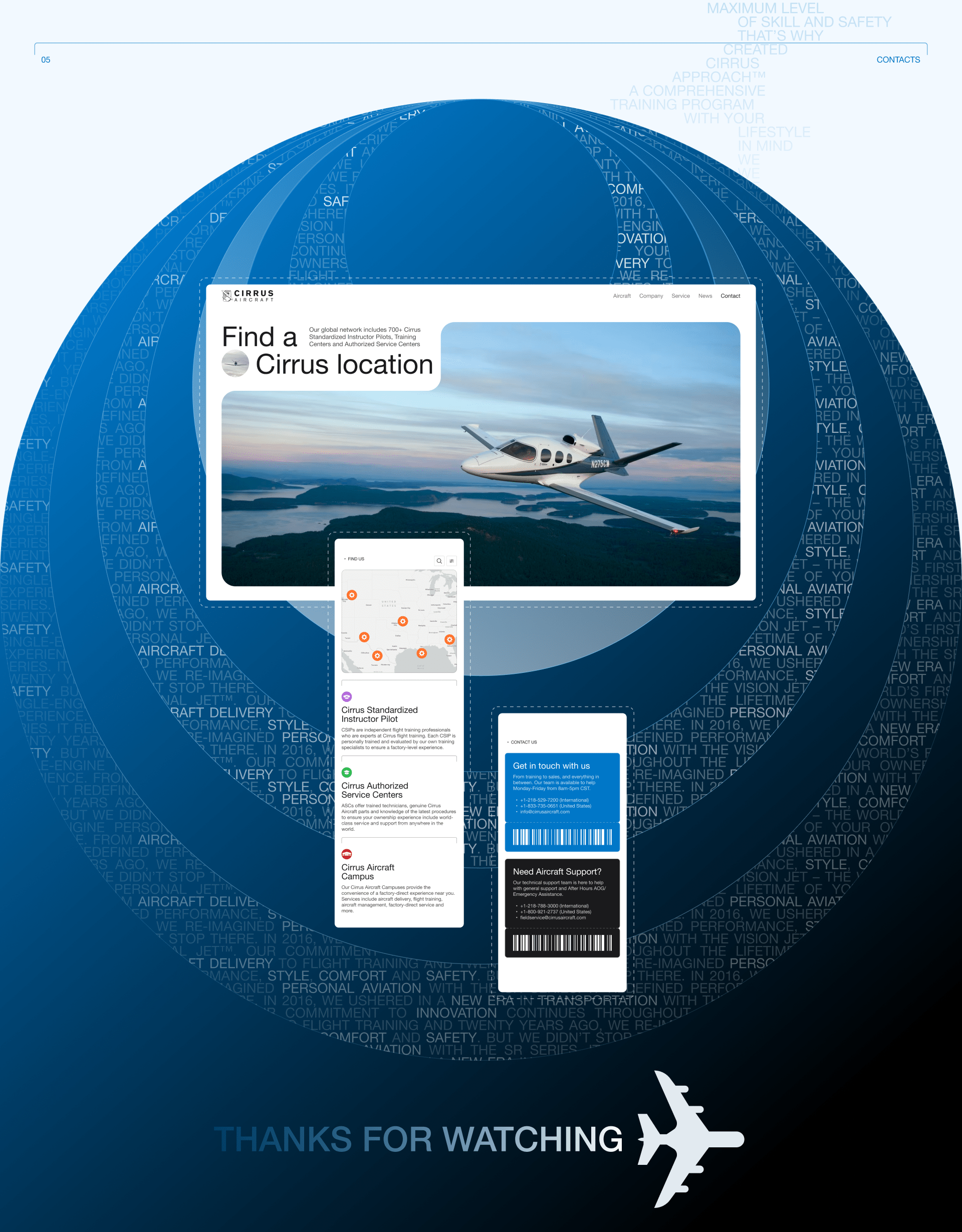 CIRRUS AIRCRAFT | Corporate website — Изображение №7 — Интерфейсы, Брендинг на Dprofile