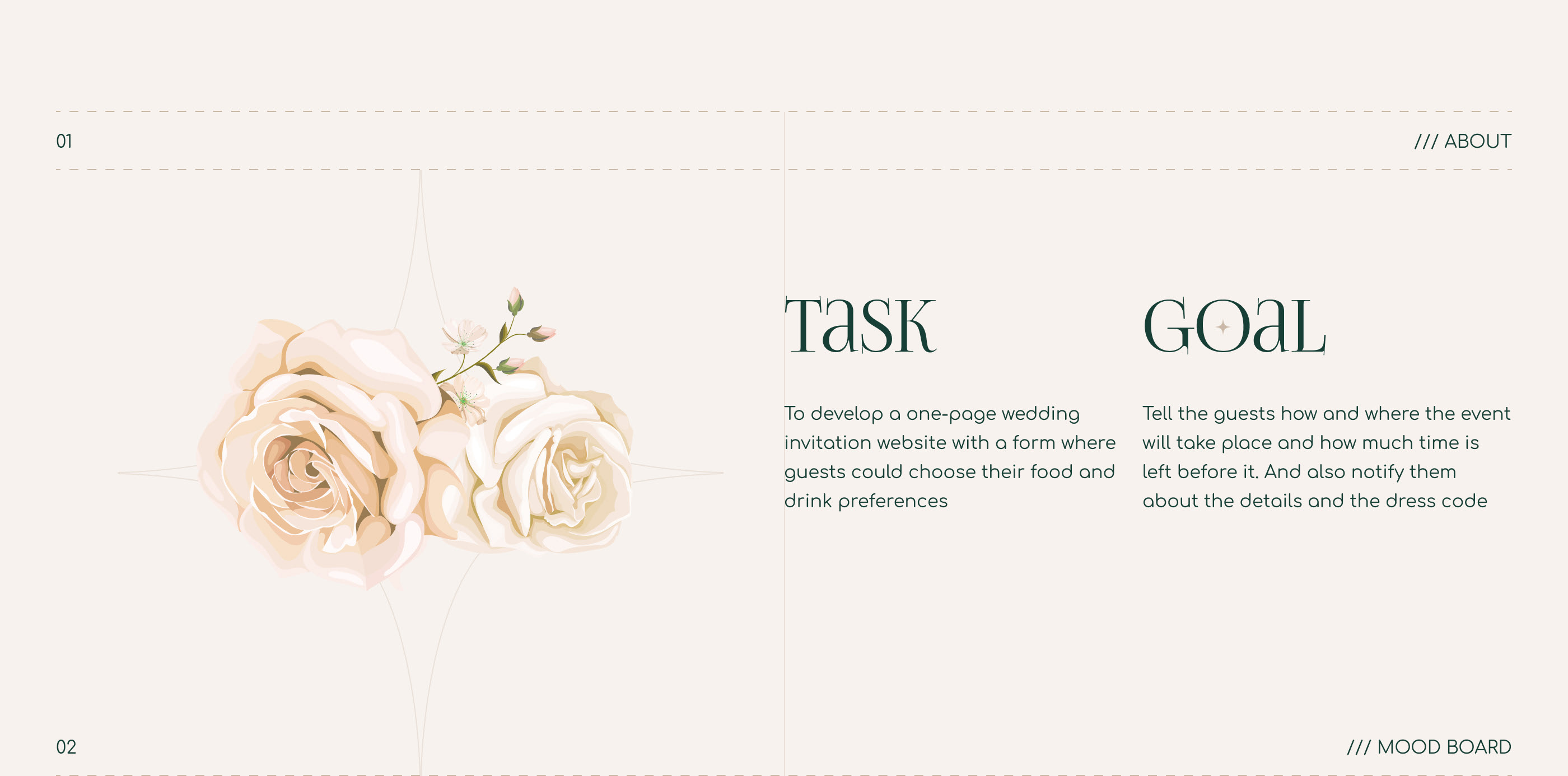 Wedding invitation | Website — Изображение №2 — Интерфейсы, Анимация на Dprofile
