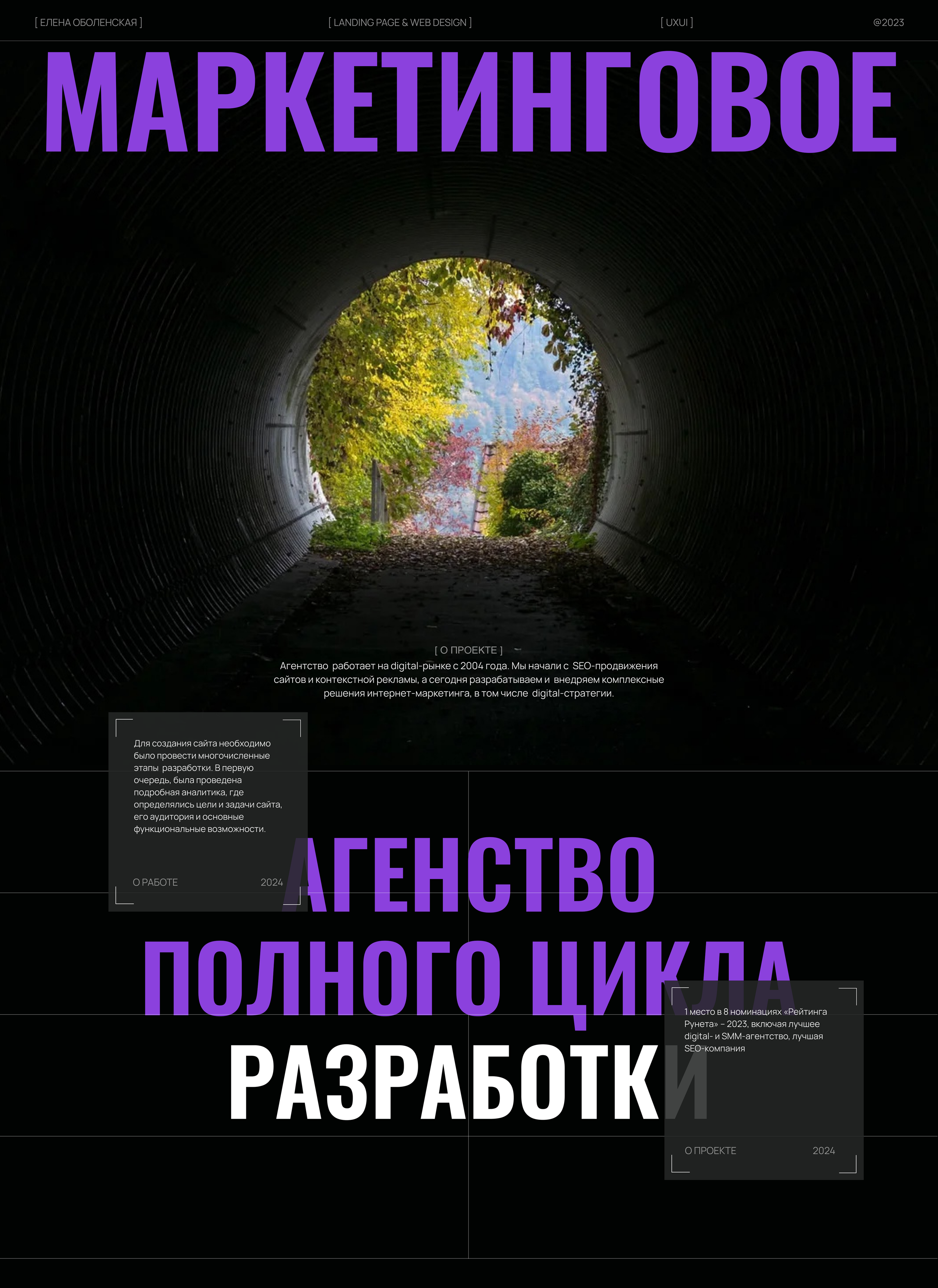 Агенство | веб сайт | landing page | лендинг | сайт — Изображение №1 — Интерфейсы на Dprofile
