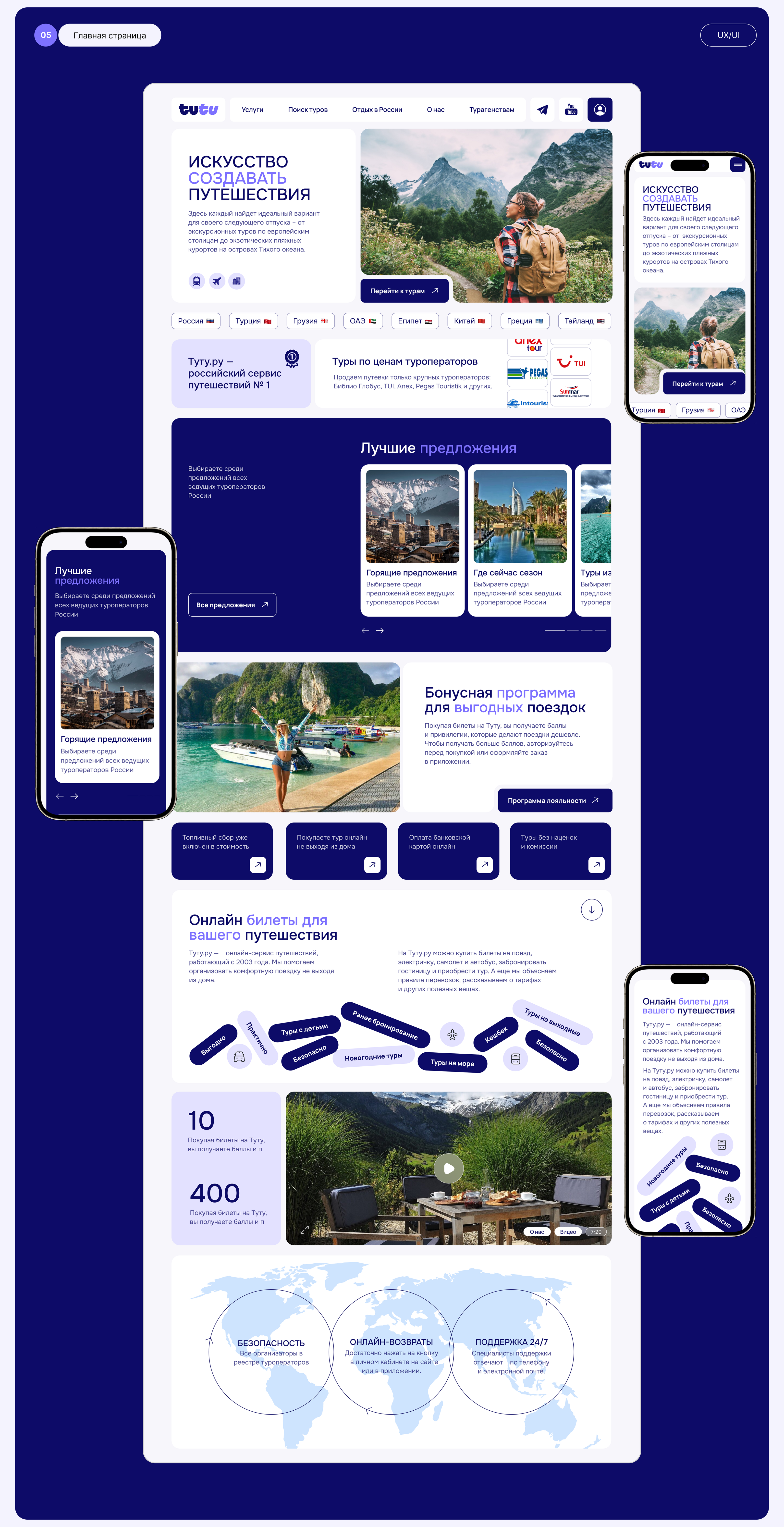 Travel | веб сайт | landing page | лендинг | сайт — Изображение №10 — Интерфейсы на Dprofile