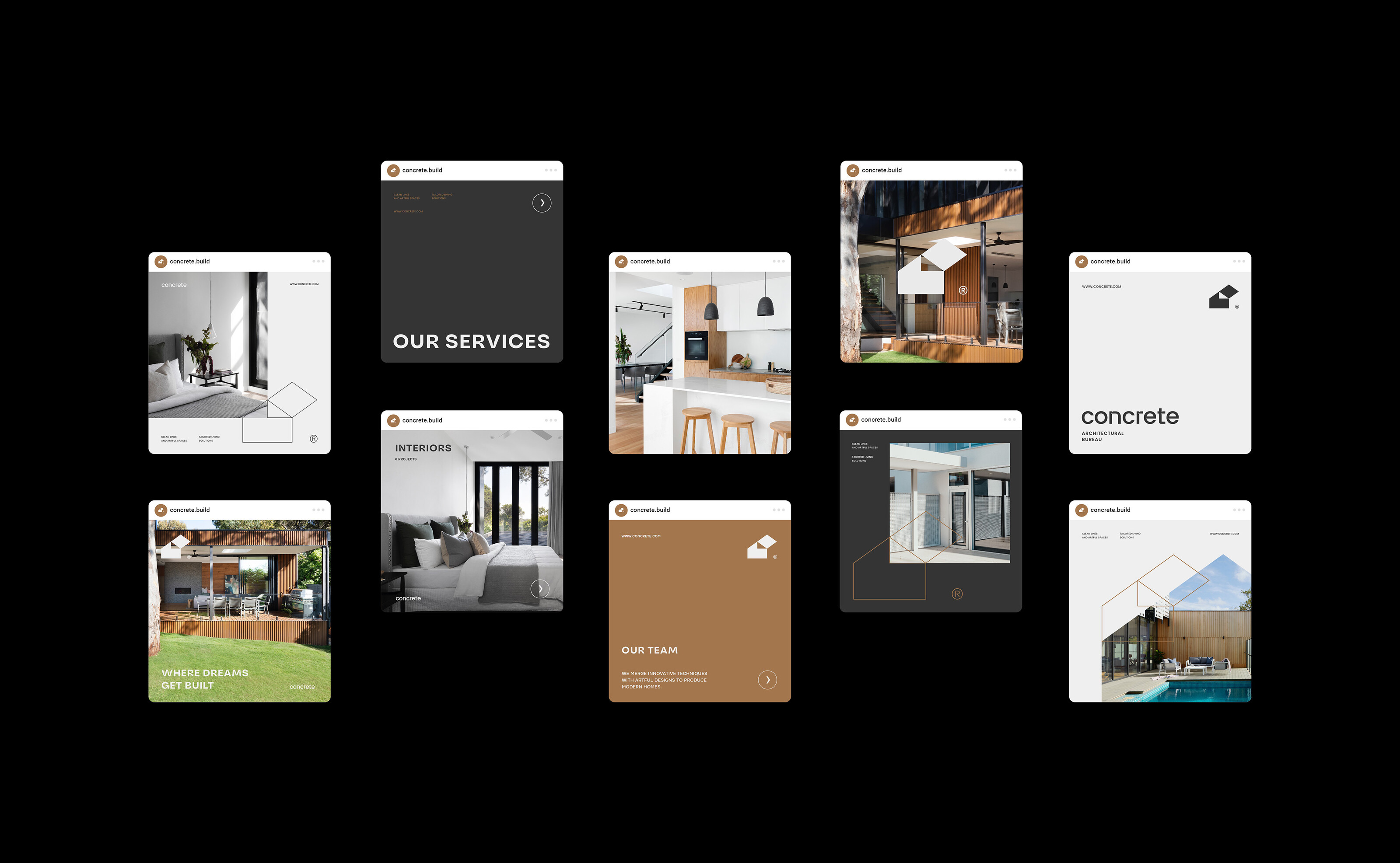 Concrete — architectural bureau — Изображение №13 — Брендинг на Dprofile