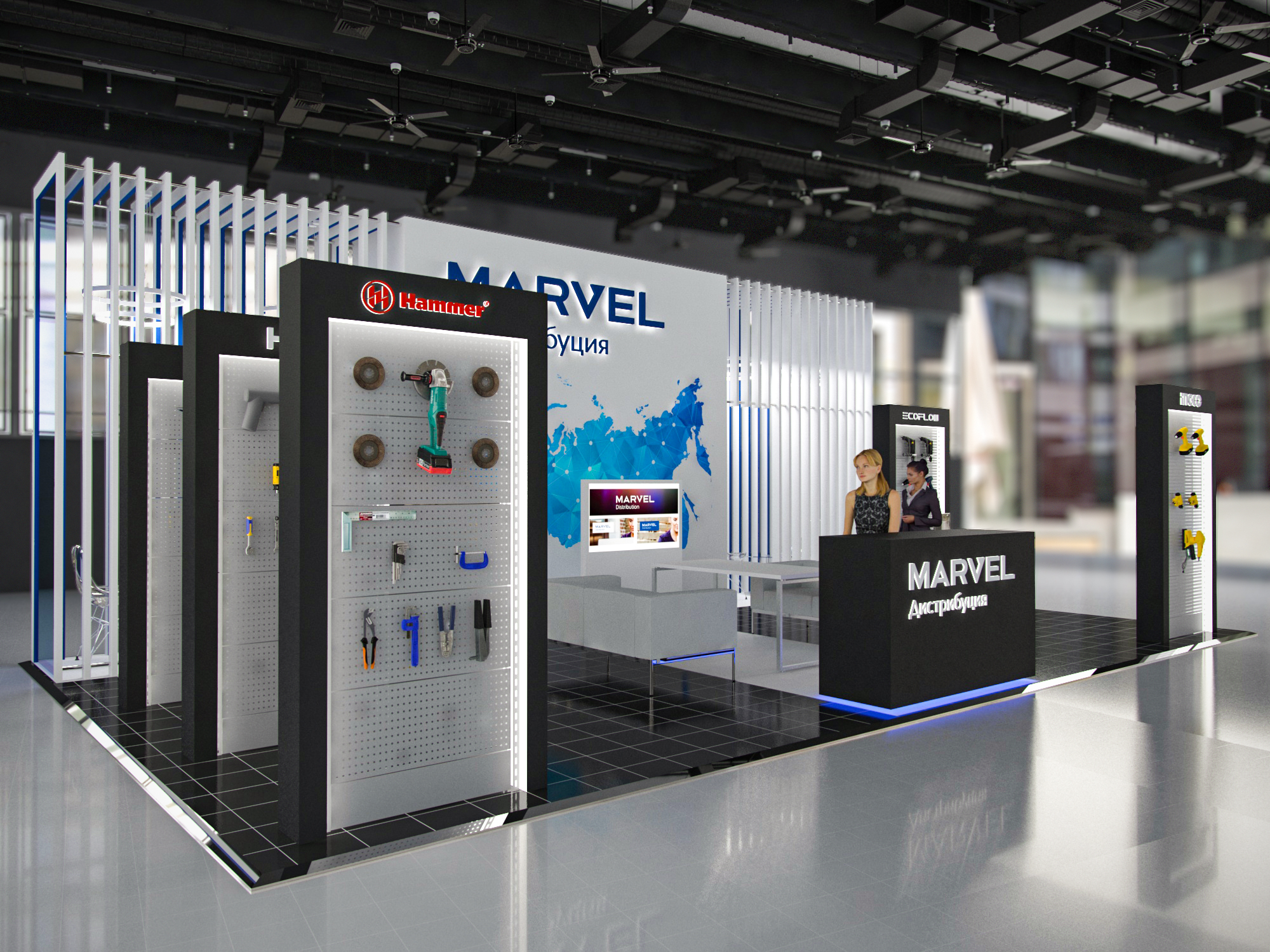 MARVEL exhibition — Изображение №7 — Брендинг, 3D на Dprofile