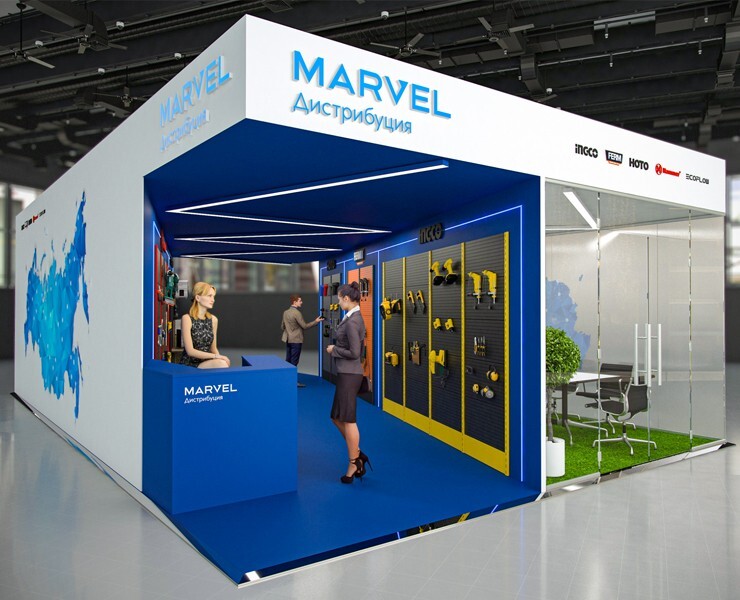 MARVEL exhibition — Брендинг, 3D на Dprofile