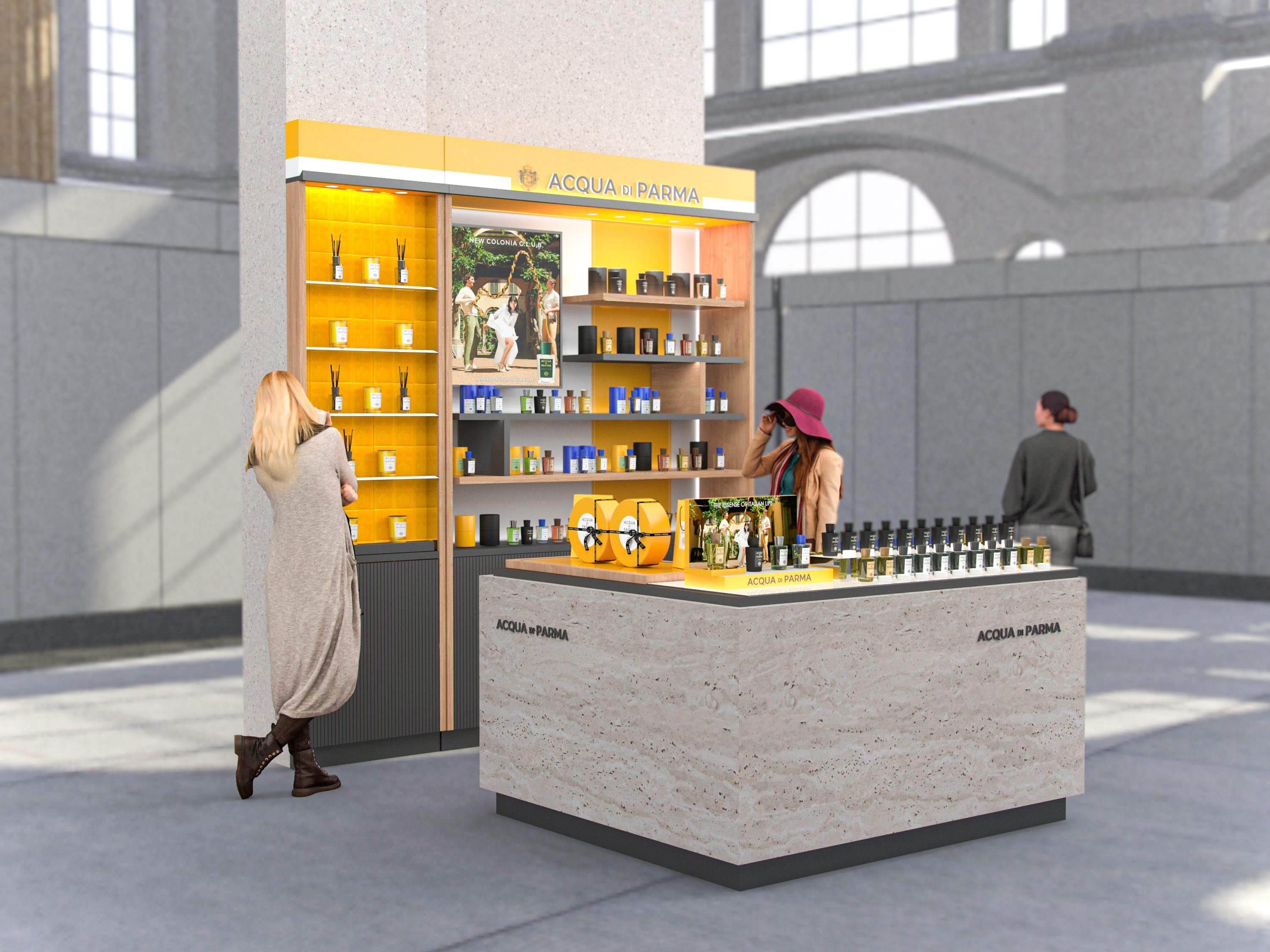 ACQUA DI PARMA BACKWALL — Изображение №1 — Брендинг, 3D на Dprofile