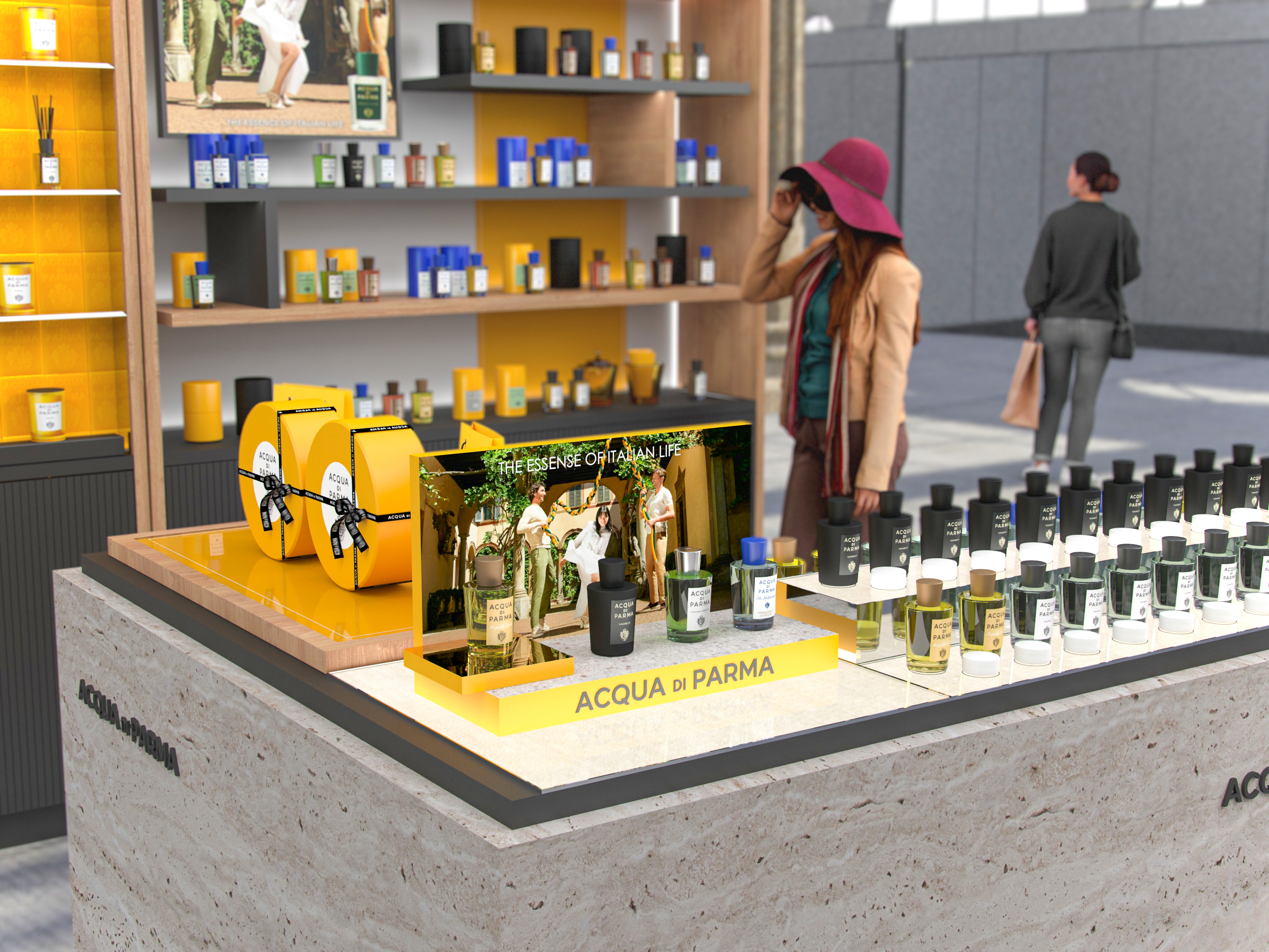 ACQUA DI PARMA BACKWALL — Изображение №3 — Брендинг, 3D на Dprofile